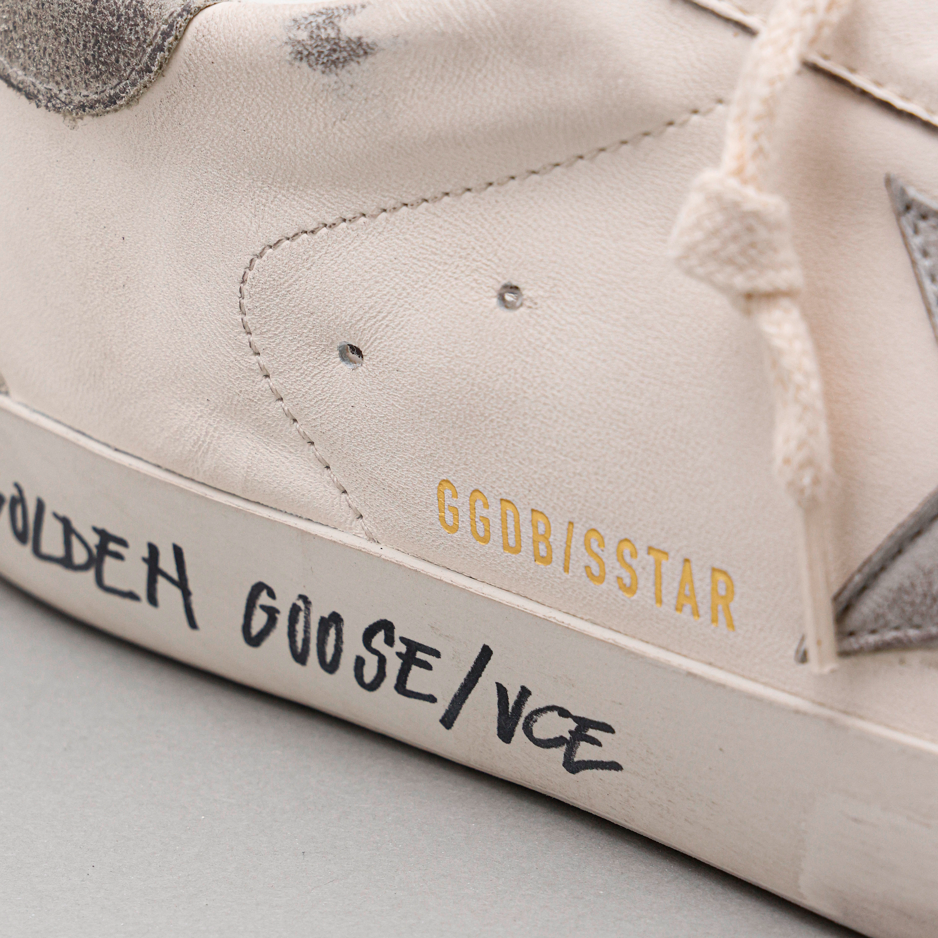 Sneakers Blancos Golden Goose Plateado Super-Star VCE