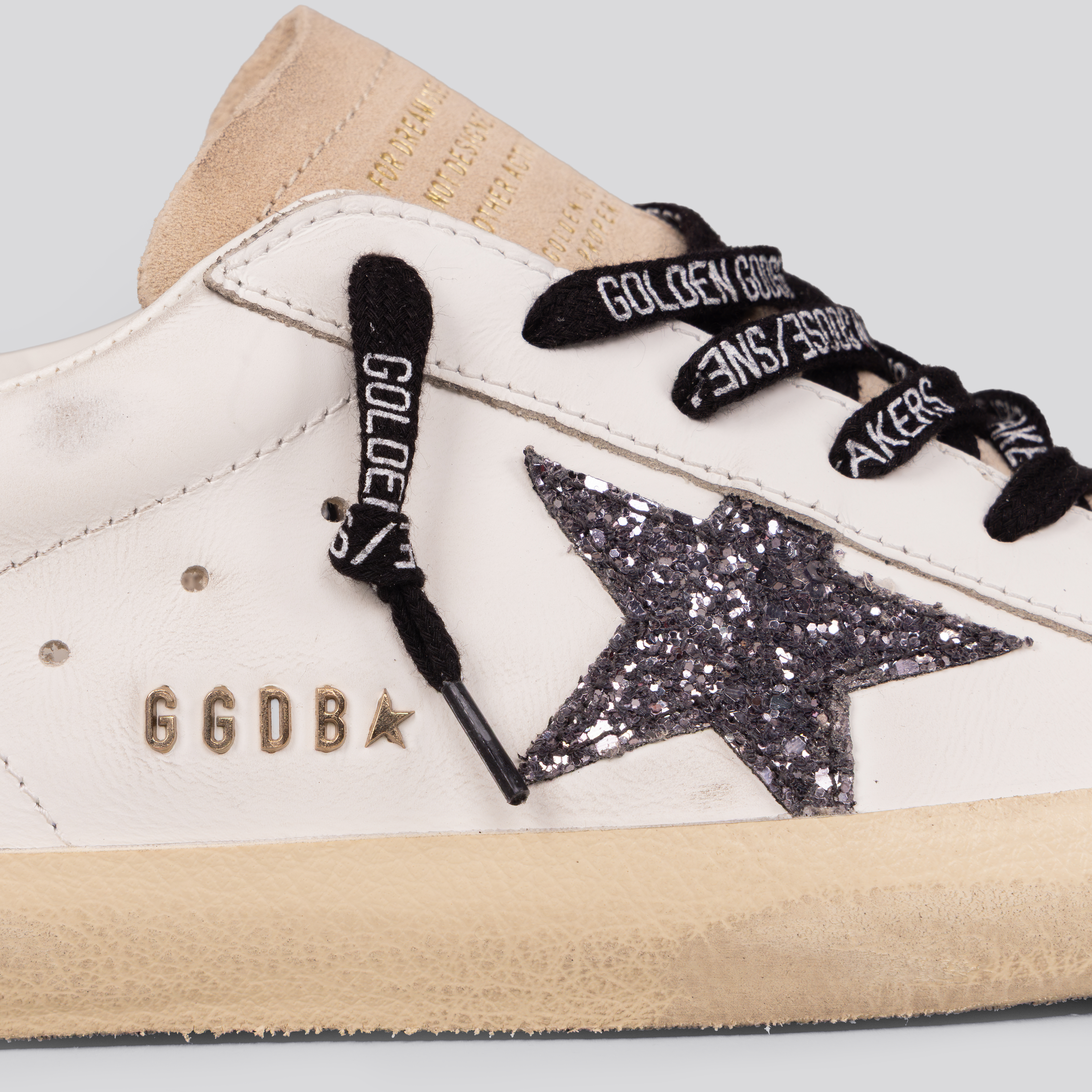 Sneakers Blancos Golden Goose Super-Star Glitter Star Heel