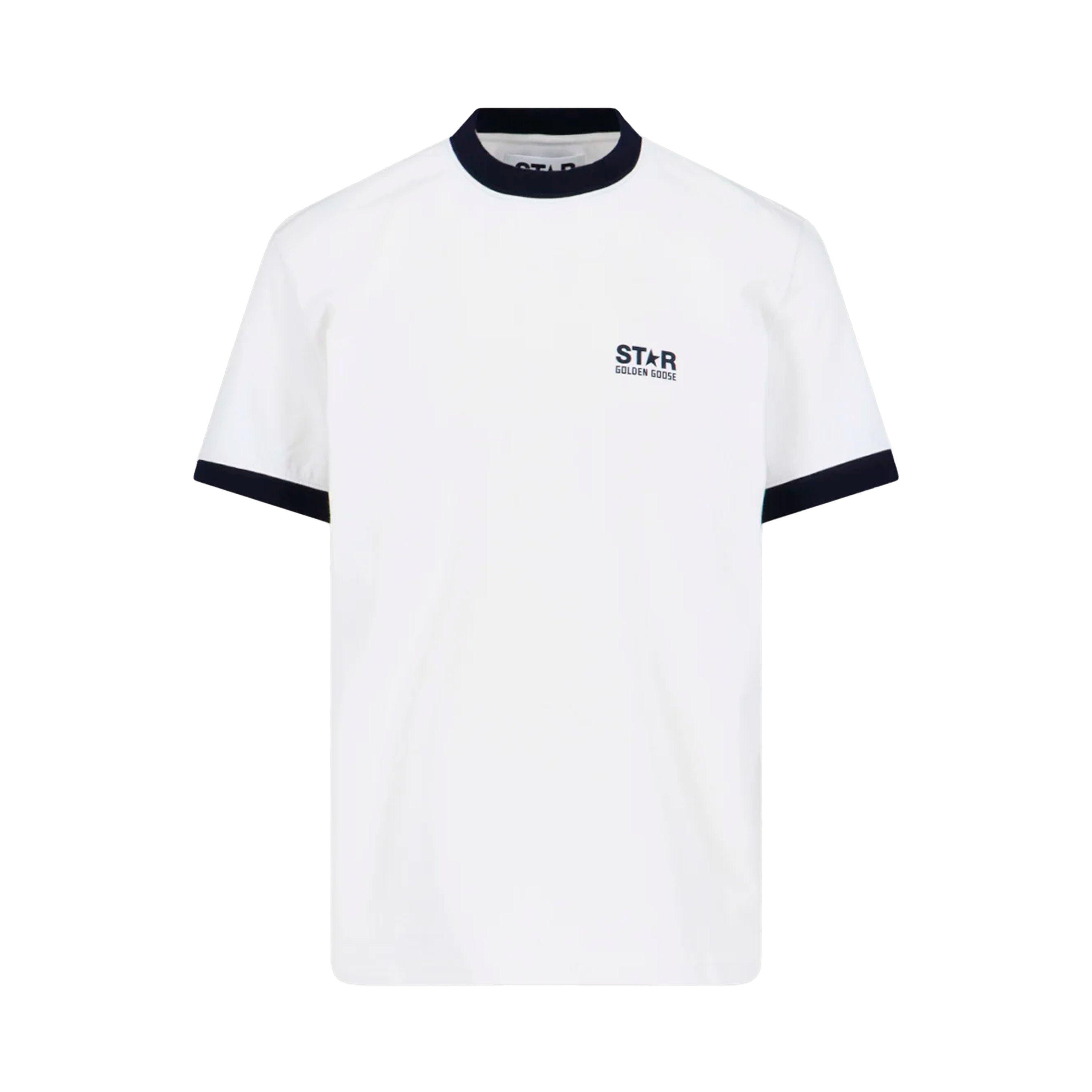 Camiseta Blanca Golden Goose Ribs