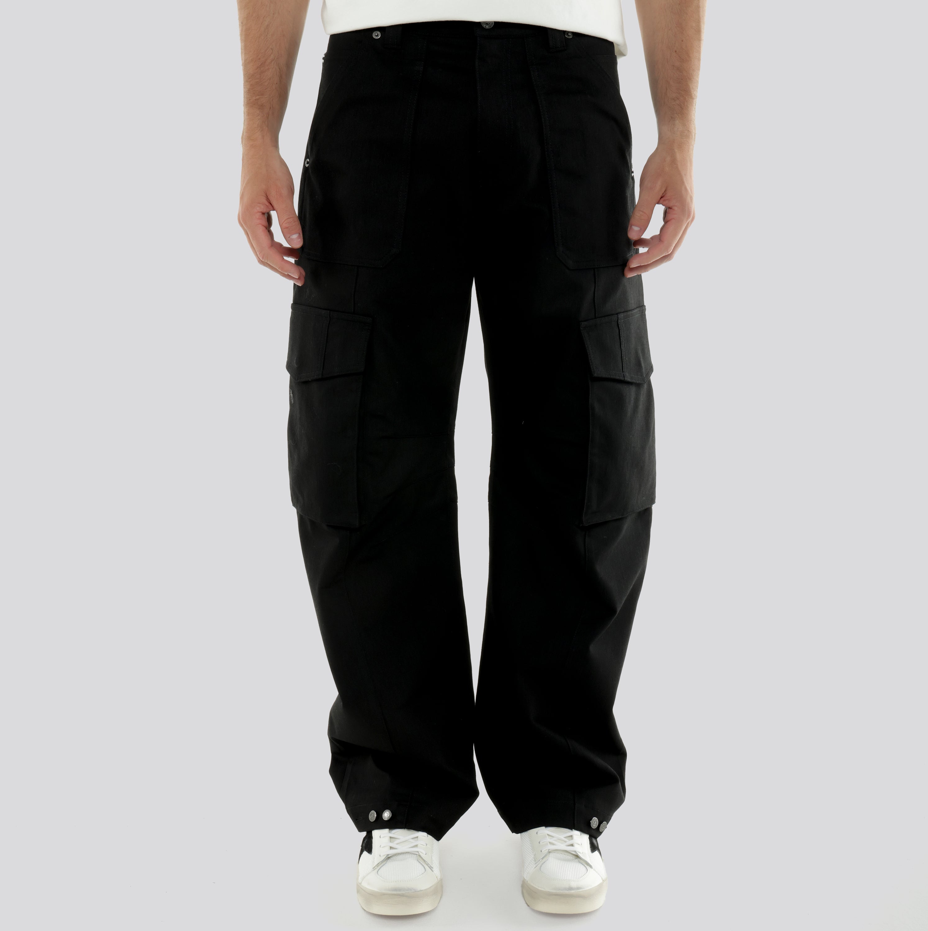 Pantalón Negro Golden Goose Cargo Mixed