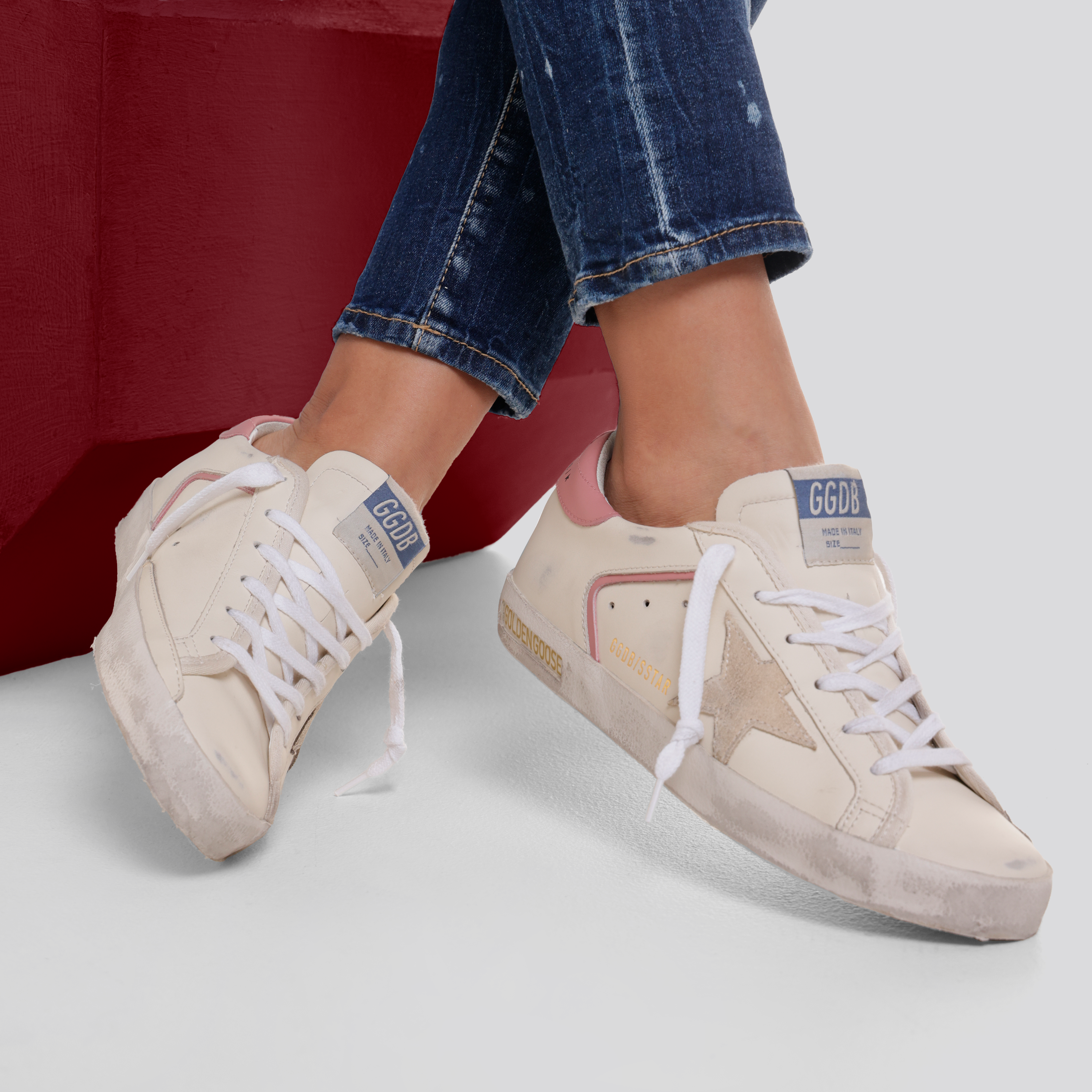 Sneaker Cream Golden Goose Super-Star