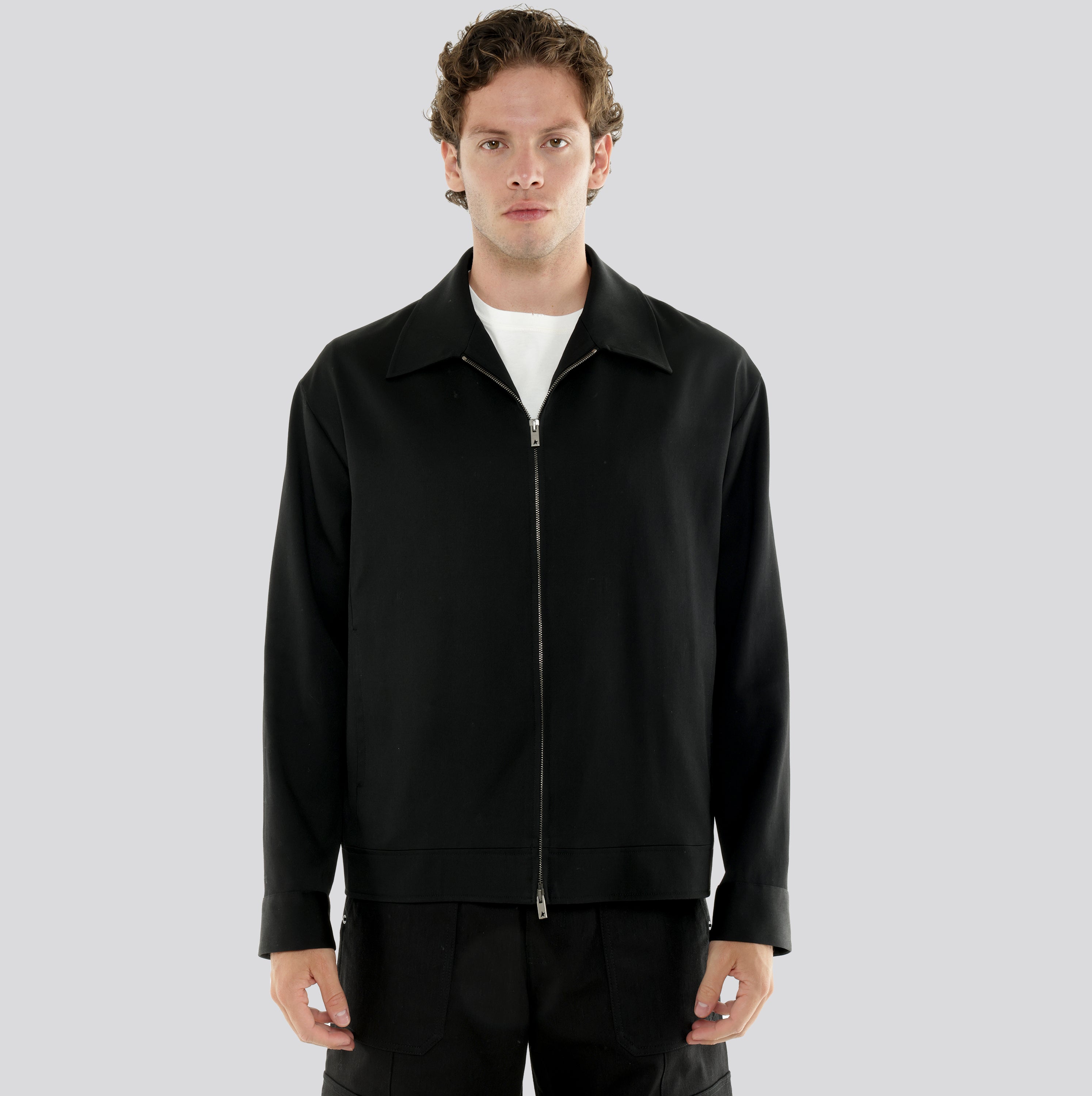 Chaqueta Negra Golden Goose Dry Wool