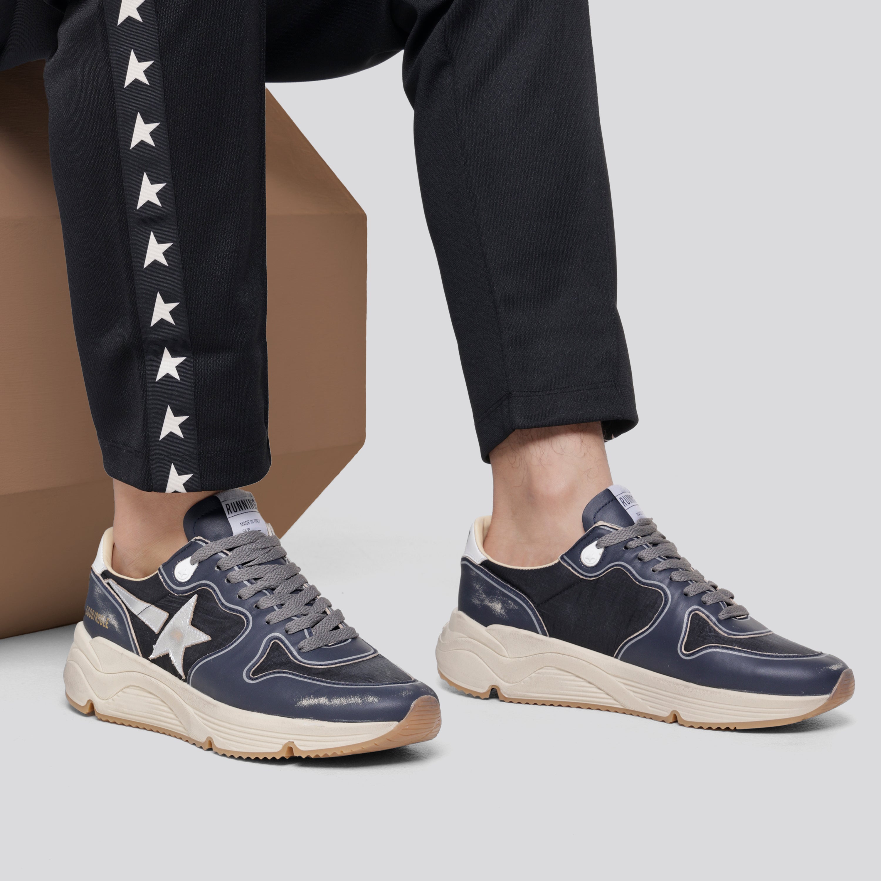 Sneakers Azul Golden Goose Running Sole