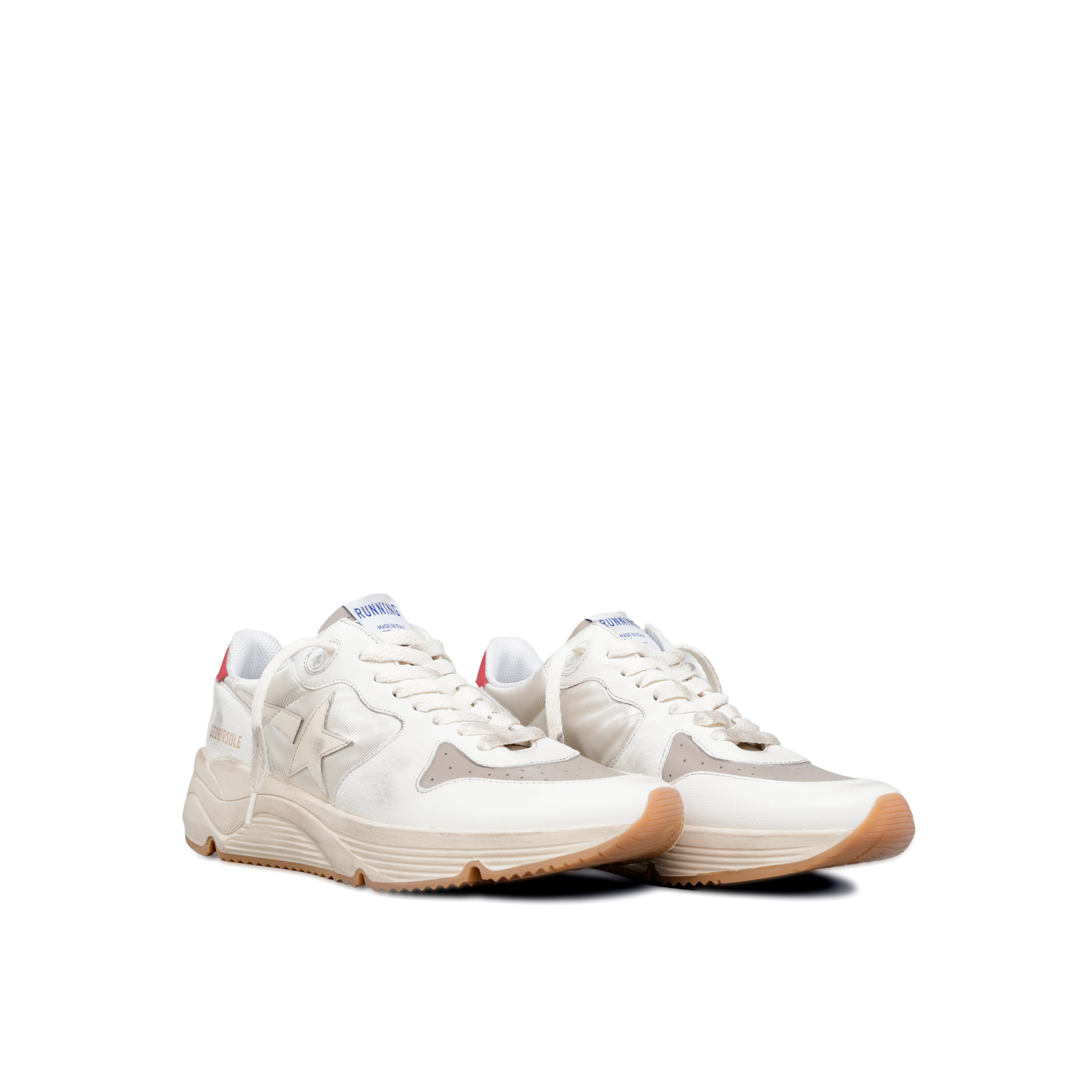 Sneakers Blanco Rojo Golden Goose Running Sole