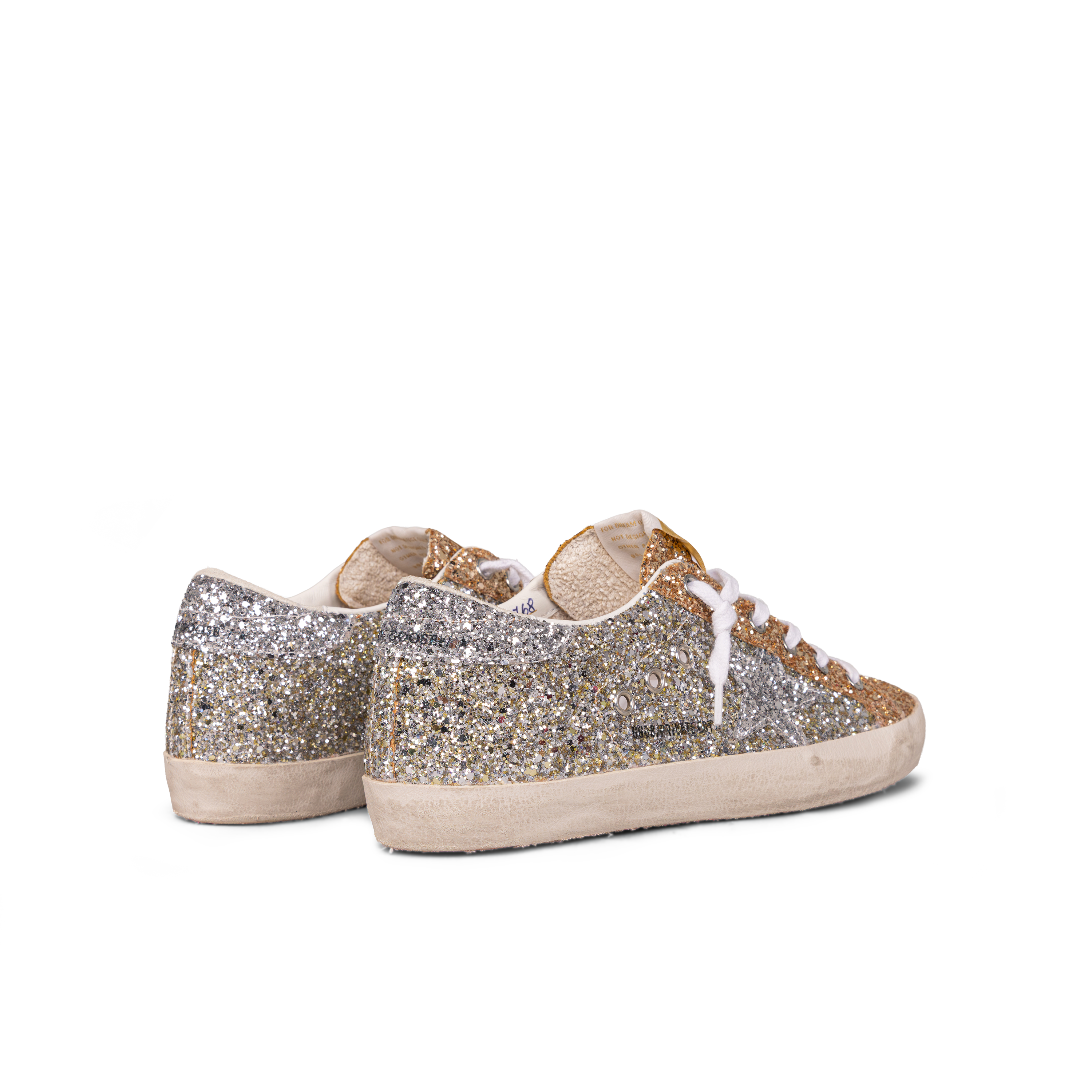 Sneakers Silver Golden Goose Super-Star Glitter
