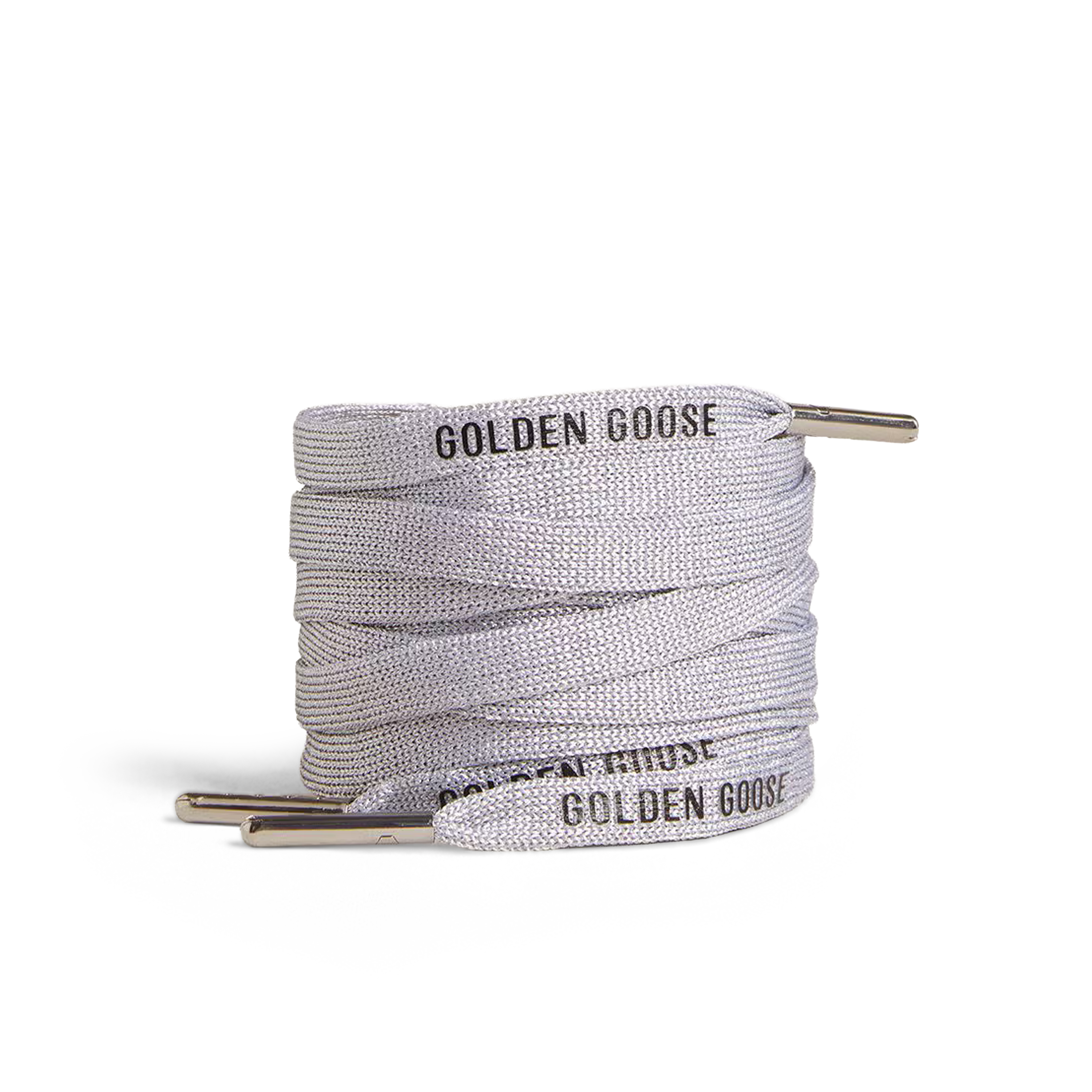Cordones Silver Golden Goose Logo