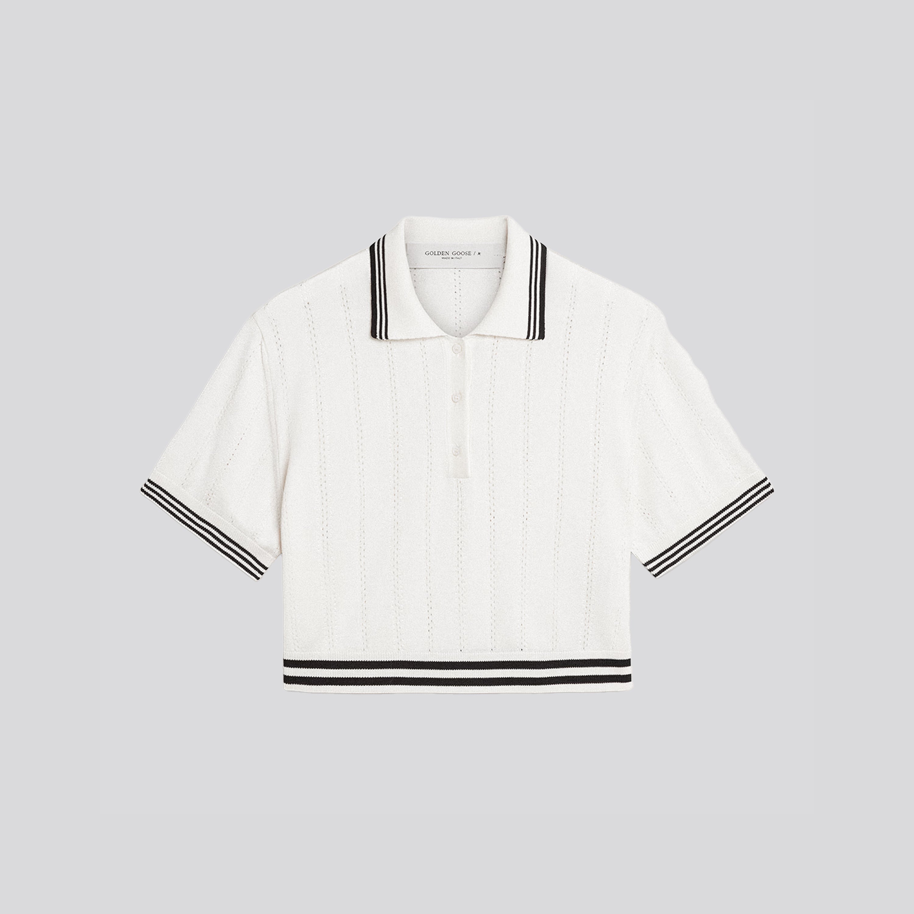 Polo Blanco Golden Goose Martha