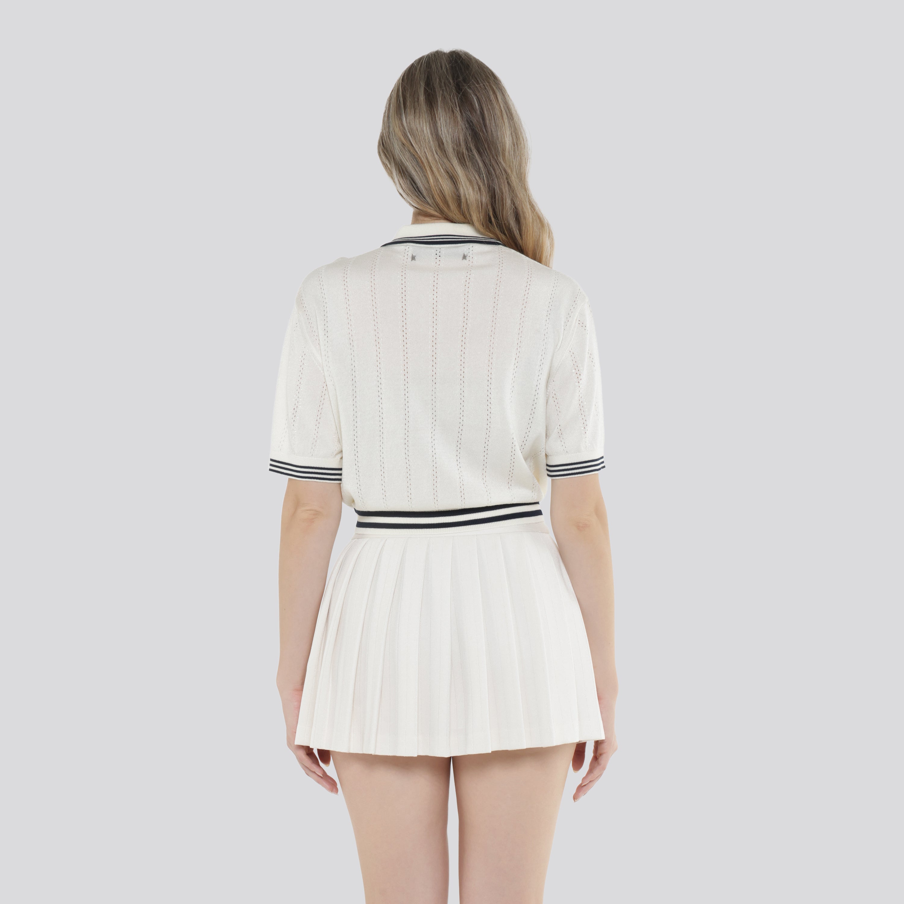 Camiseta Tipo Polo Blanca Golden Goose Martha