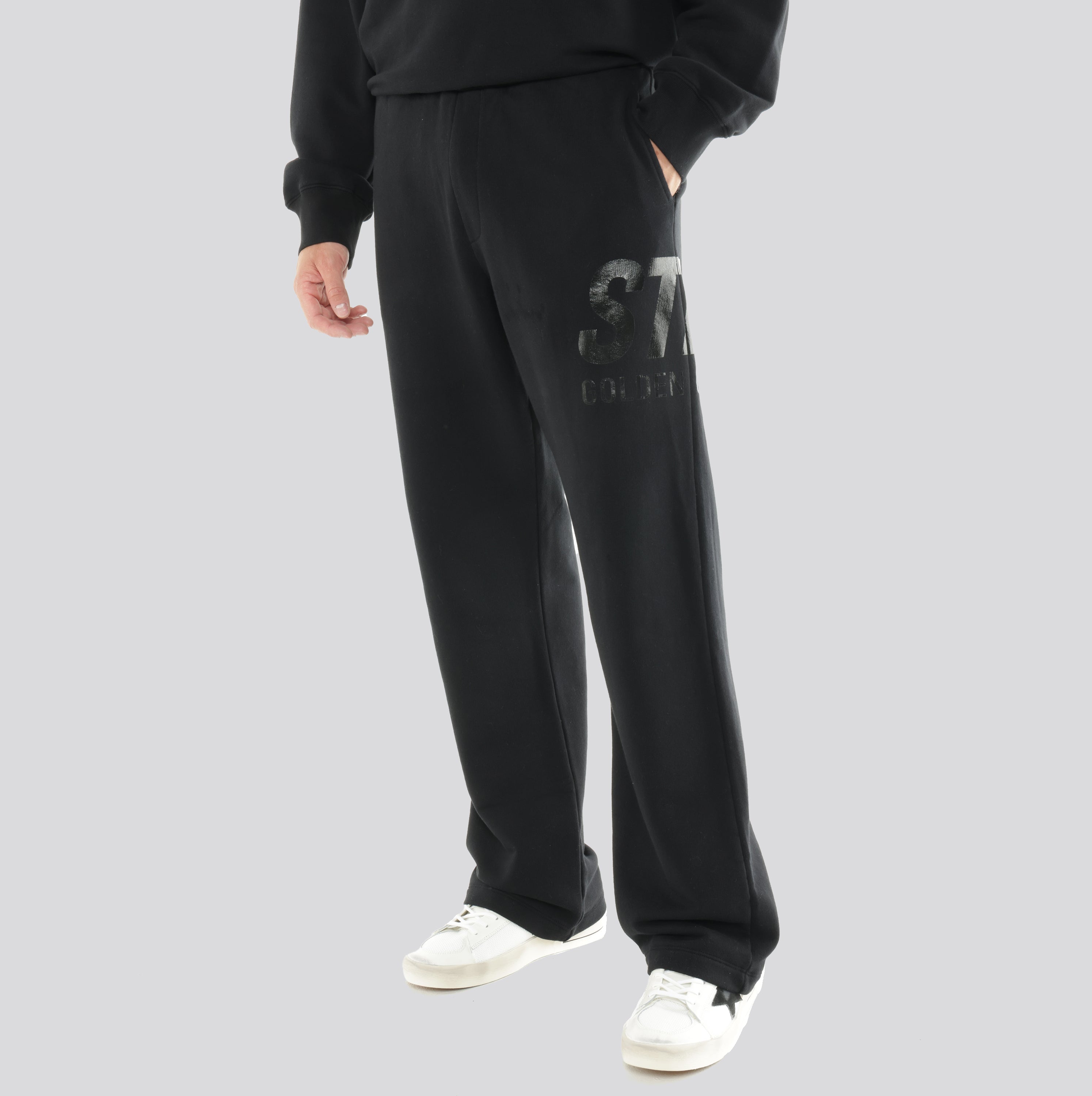 Sudadera Negra Golden Goose Logo