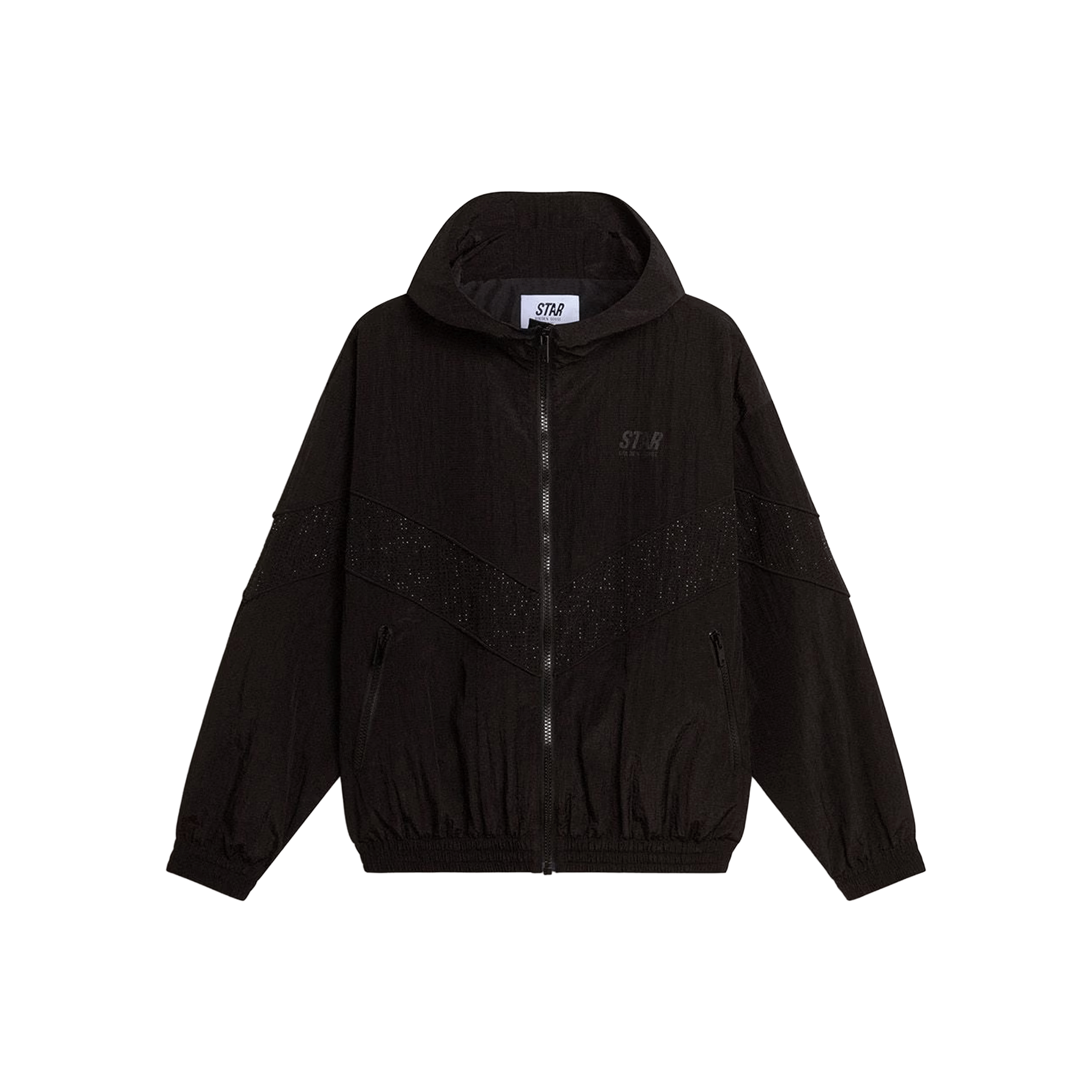 Chaqueta Negra Golden Goose Letisia Windbreaker