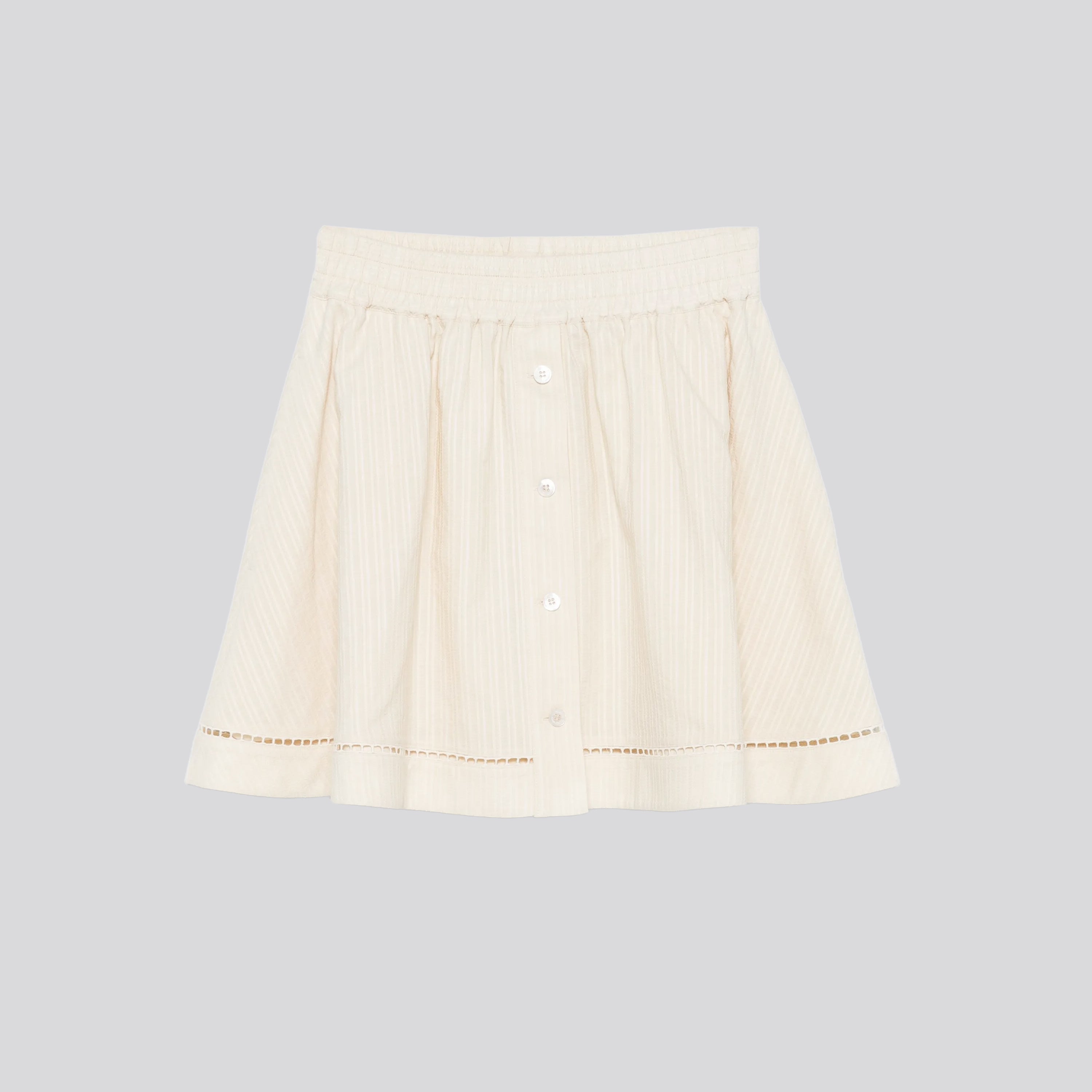 Short Beige Golden Goose Varsity