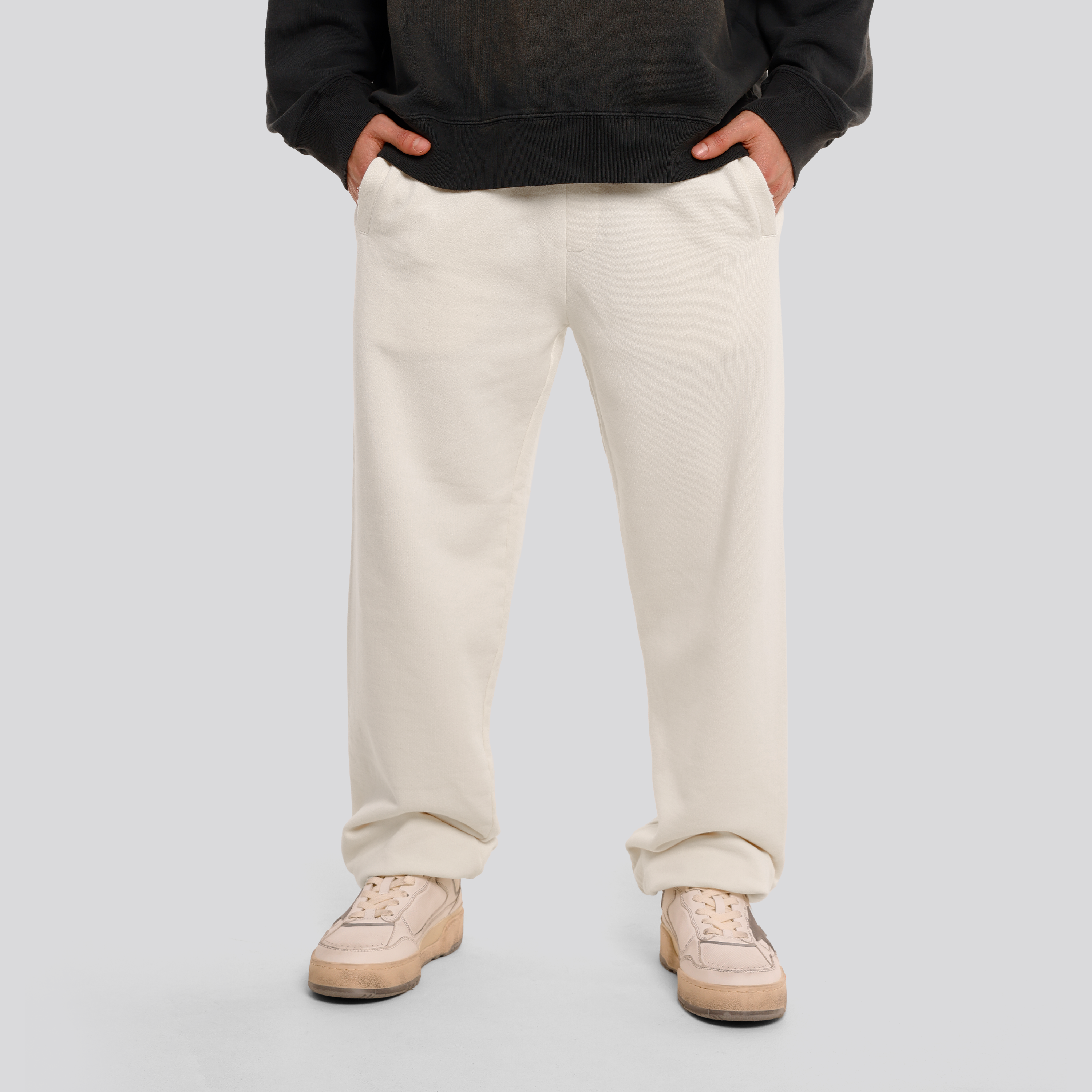 Sudadera Blanca Golden Goose Elasticated Hem