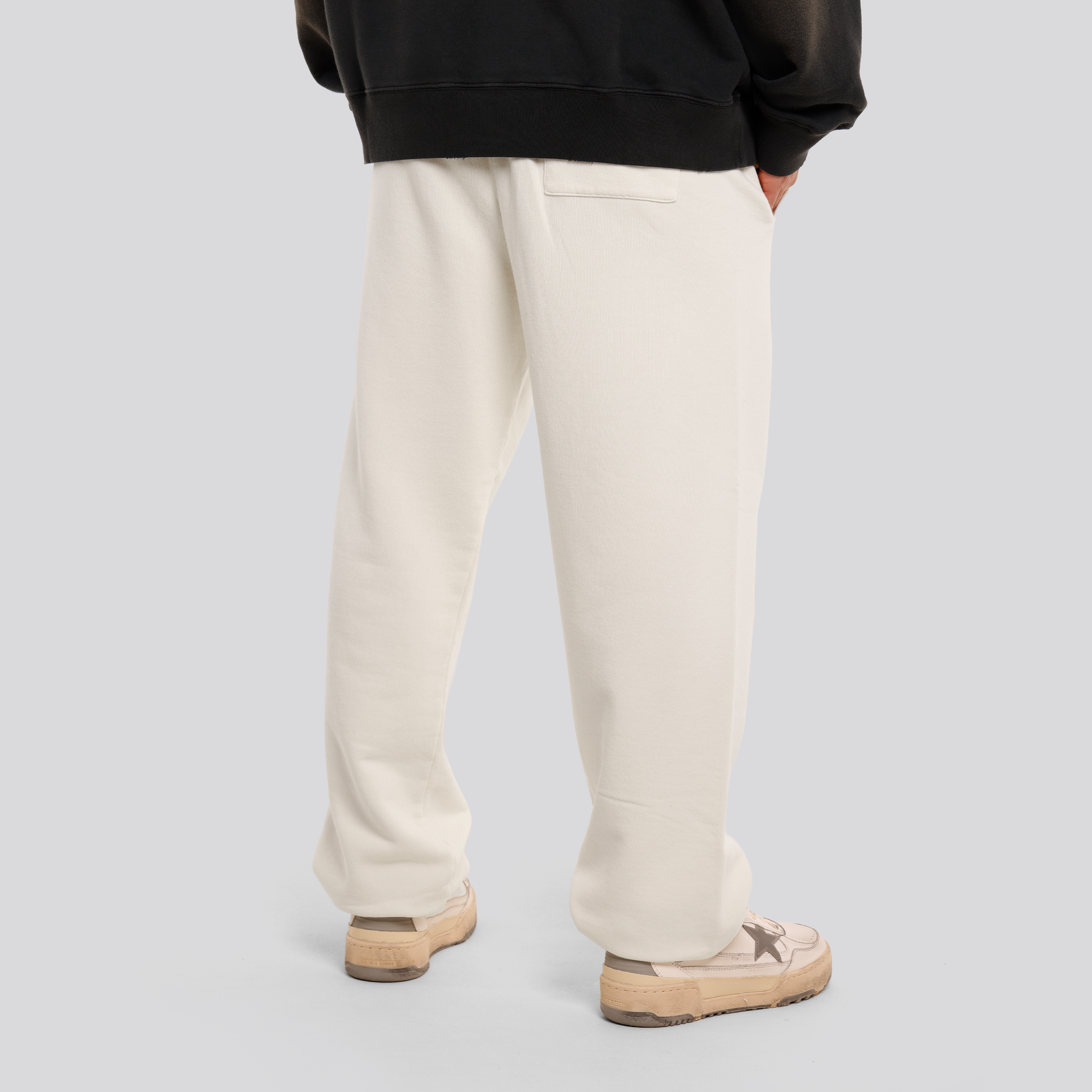 Sudadera Blanca Golden Goose Elasticated Hem