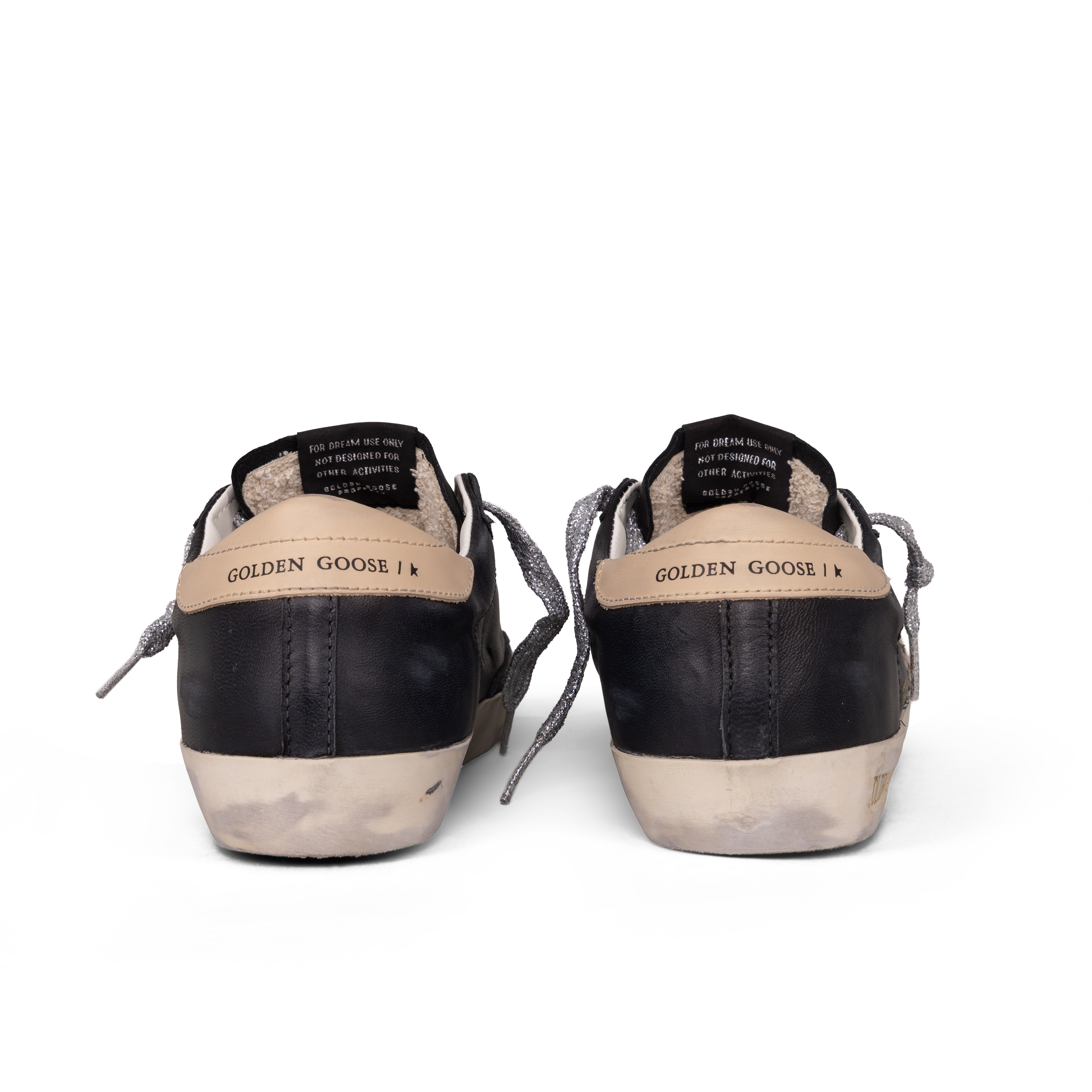 Sneakers Negros Golden Goose Super-Star Zebra Horsy Star