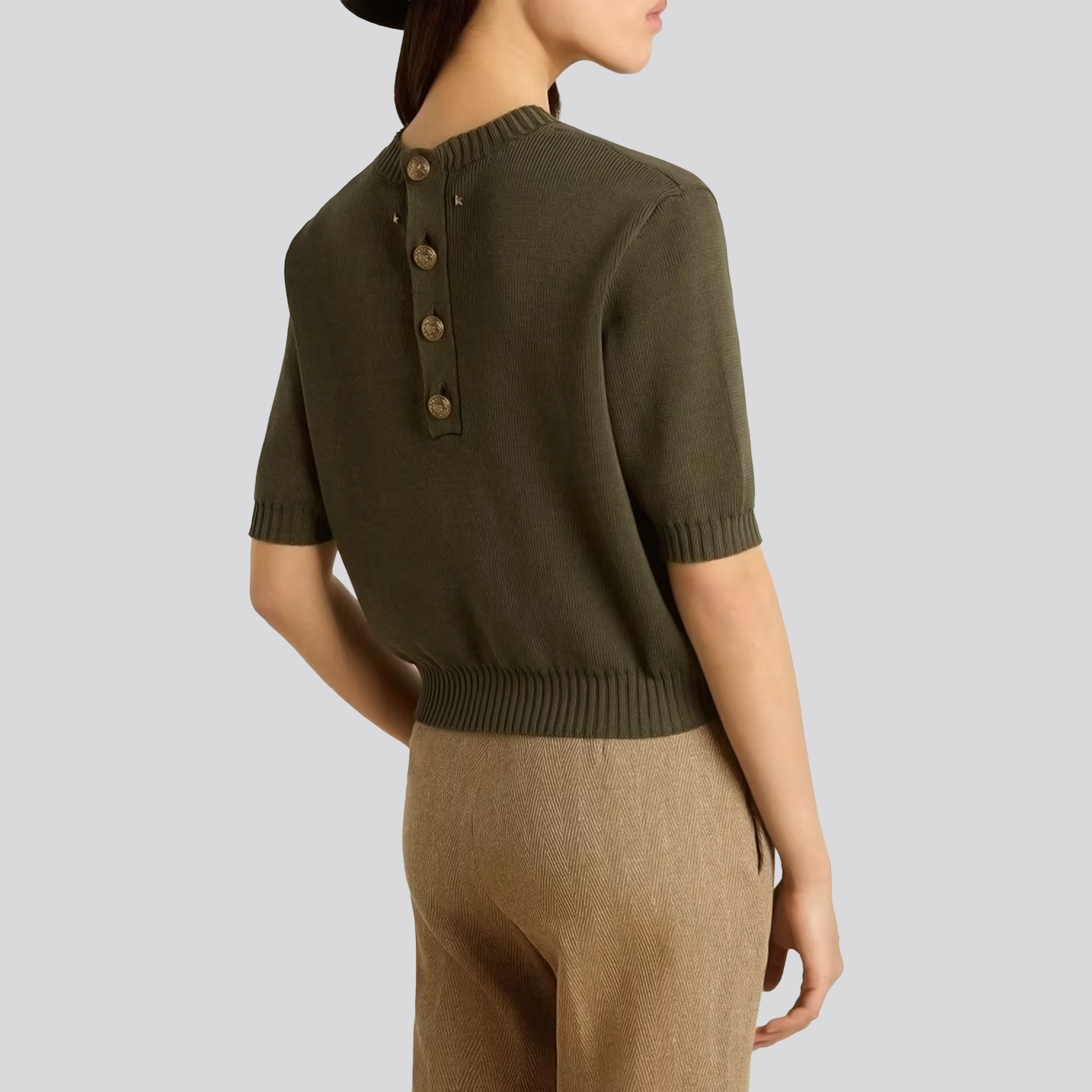 Blusa Verde Golden Goose Pocket