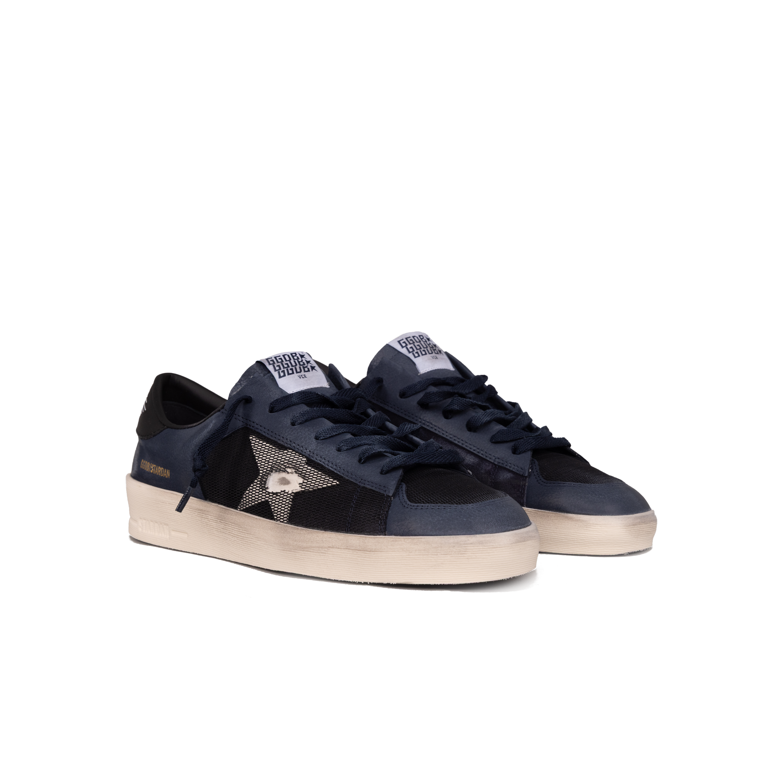 Sneakers Azules Golden Goose Stardan Suede Leather