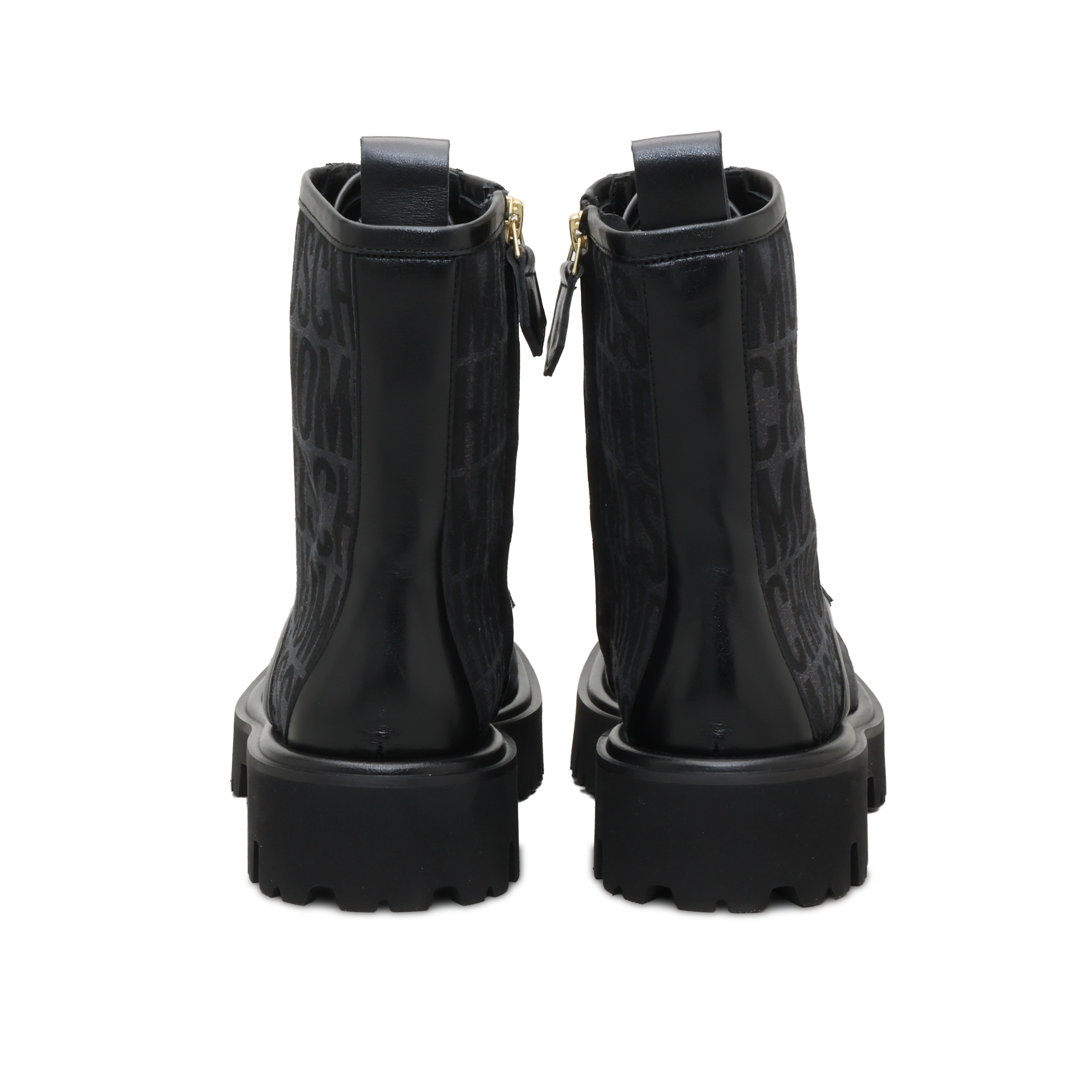 Botas Negros Moschino Multilogo