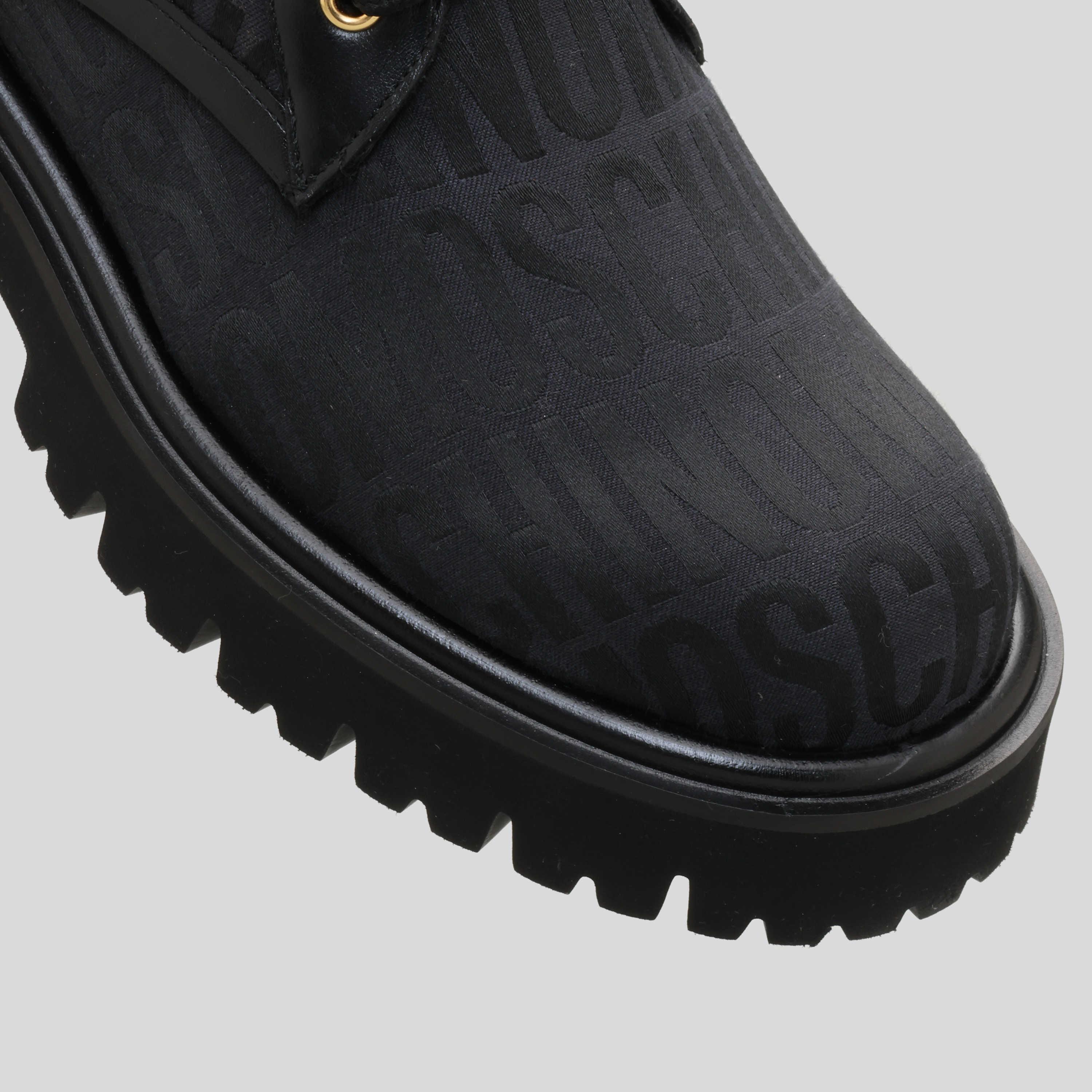 Botas Negros Moschino Multilogo