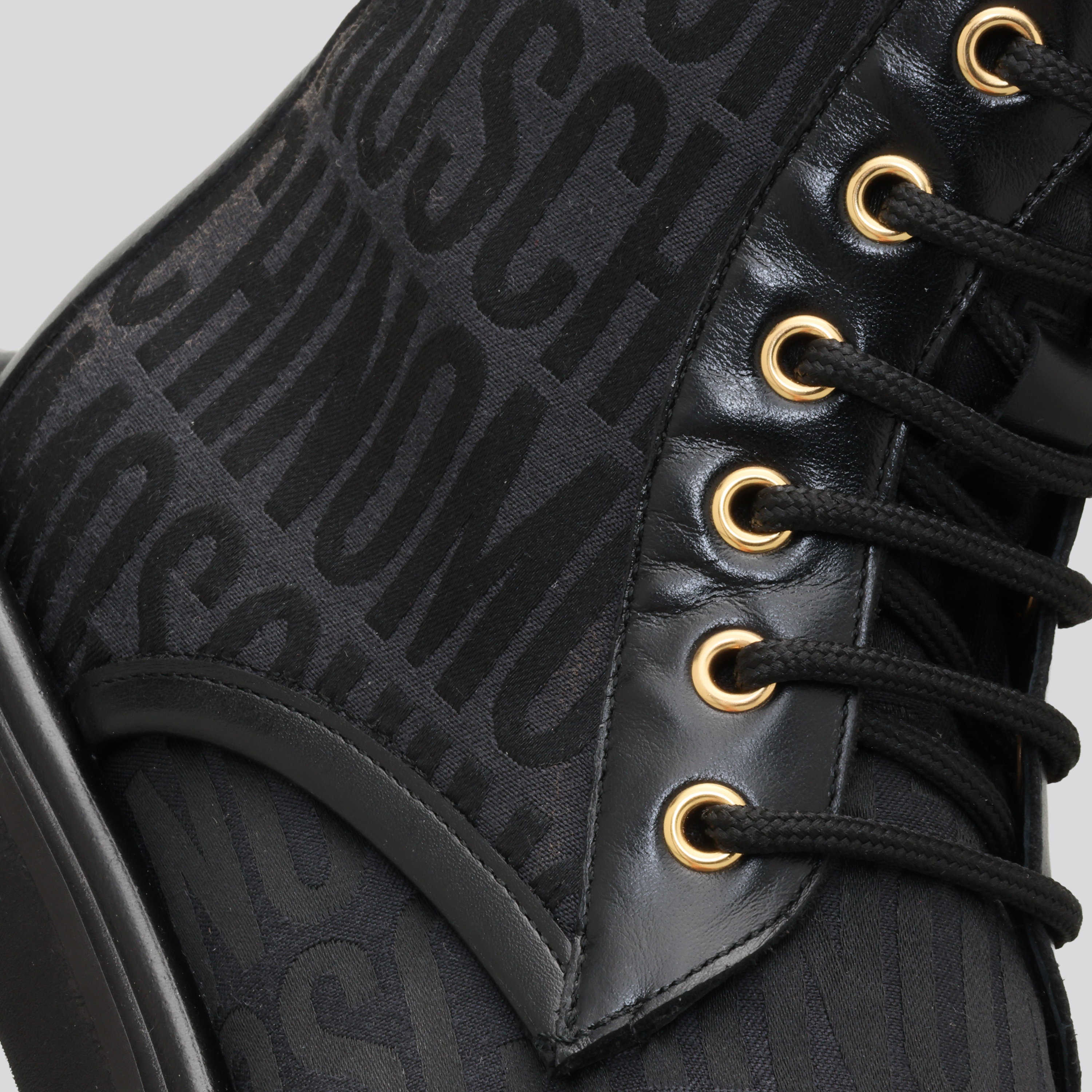 Botas Negros Moschino Multilogo