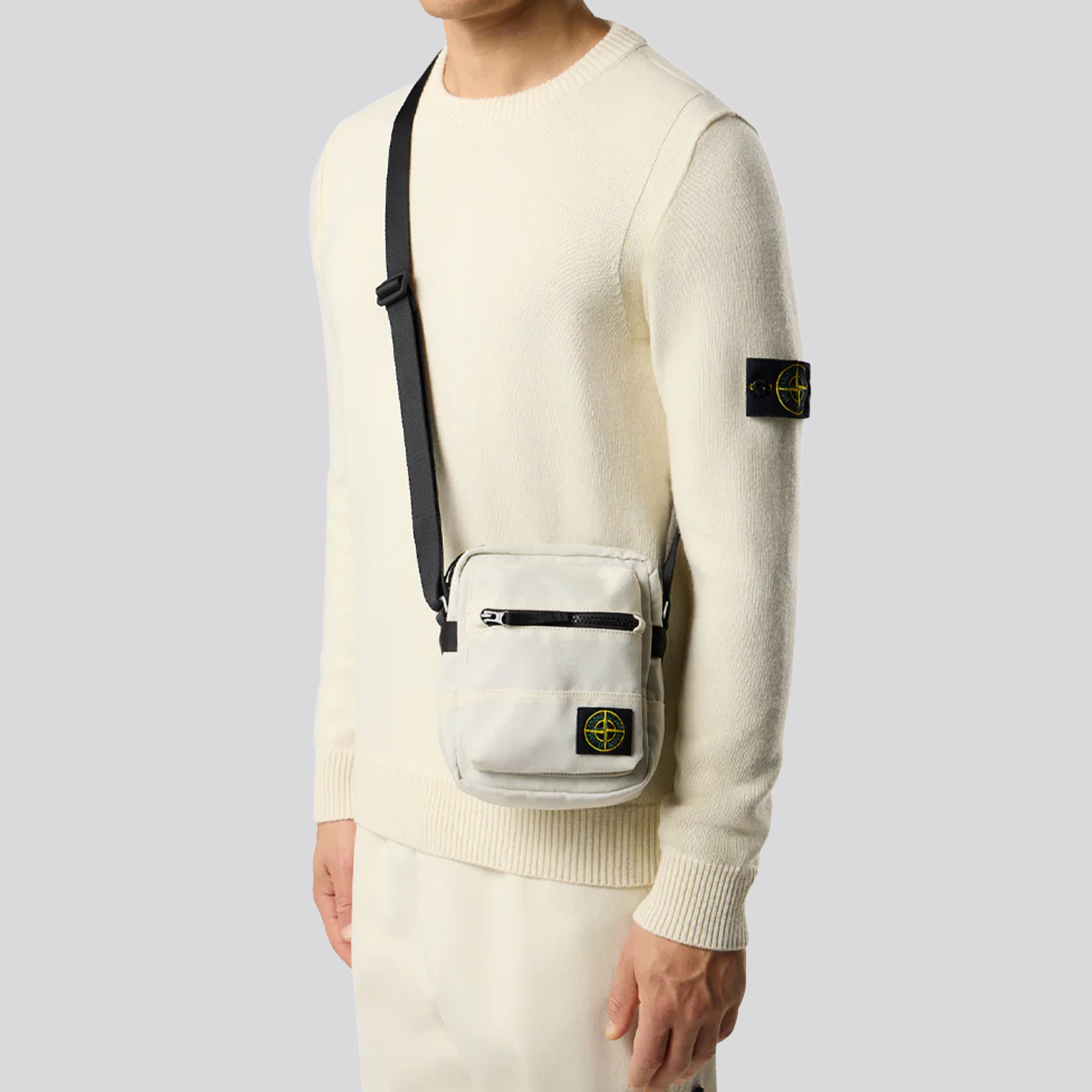Bolso Hueso Stone Island Patch