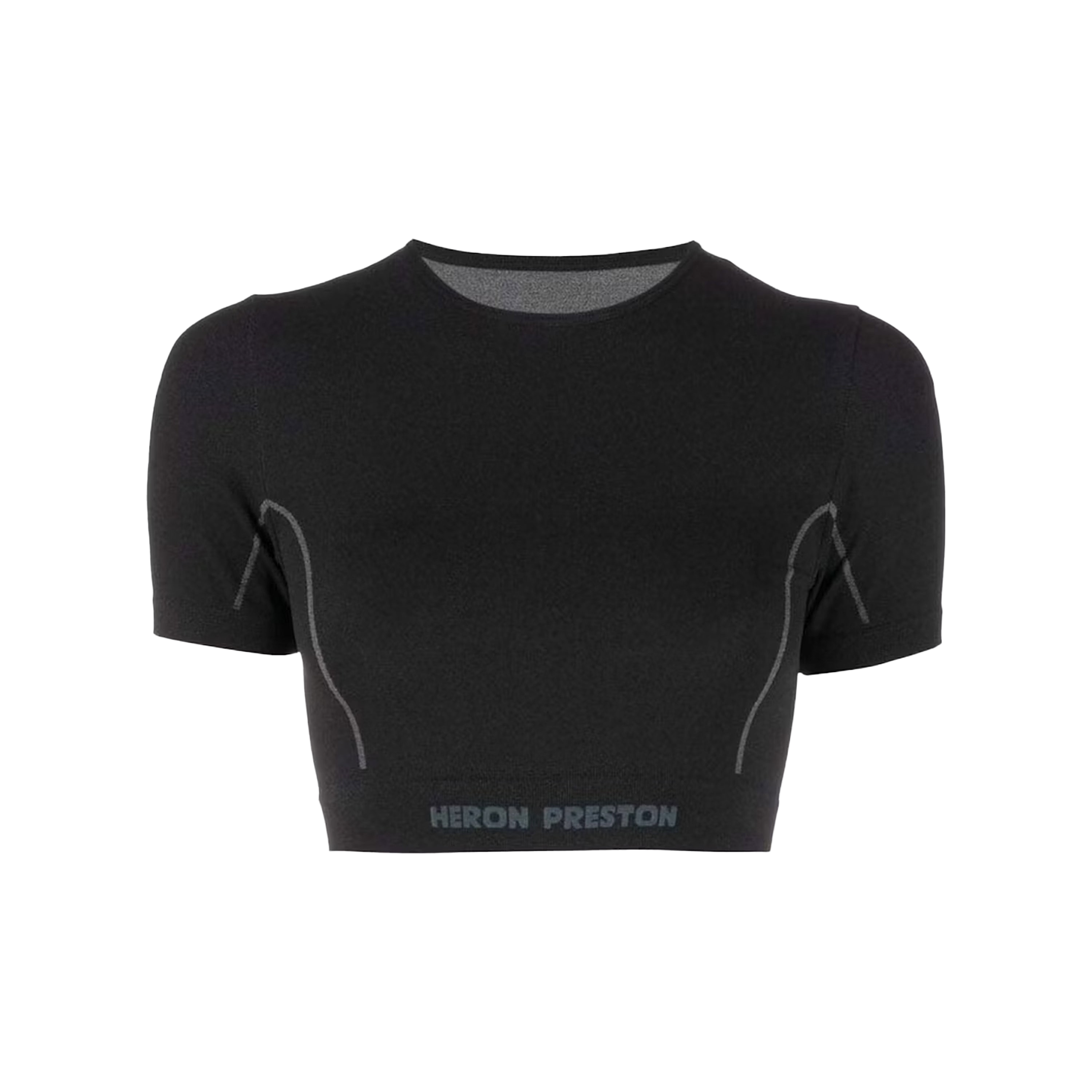 Top Negro Heron Preston Logo Active