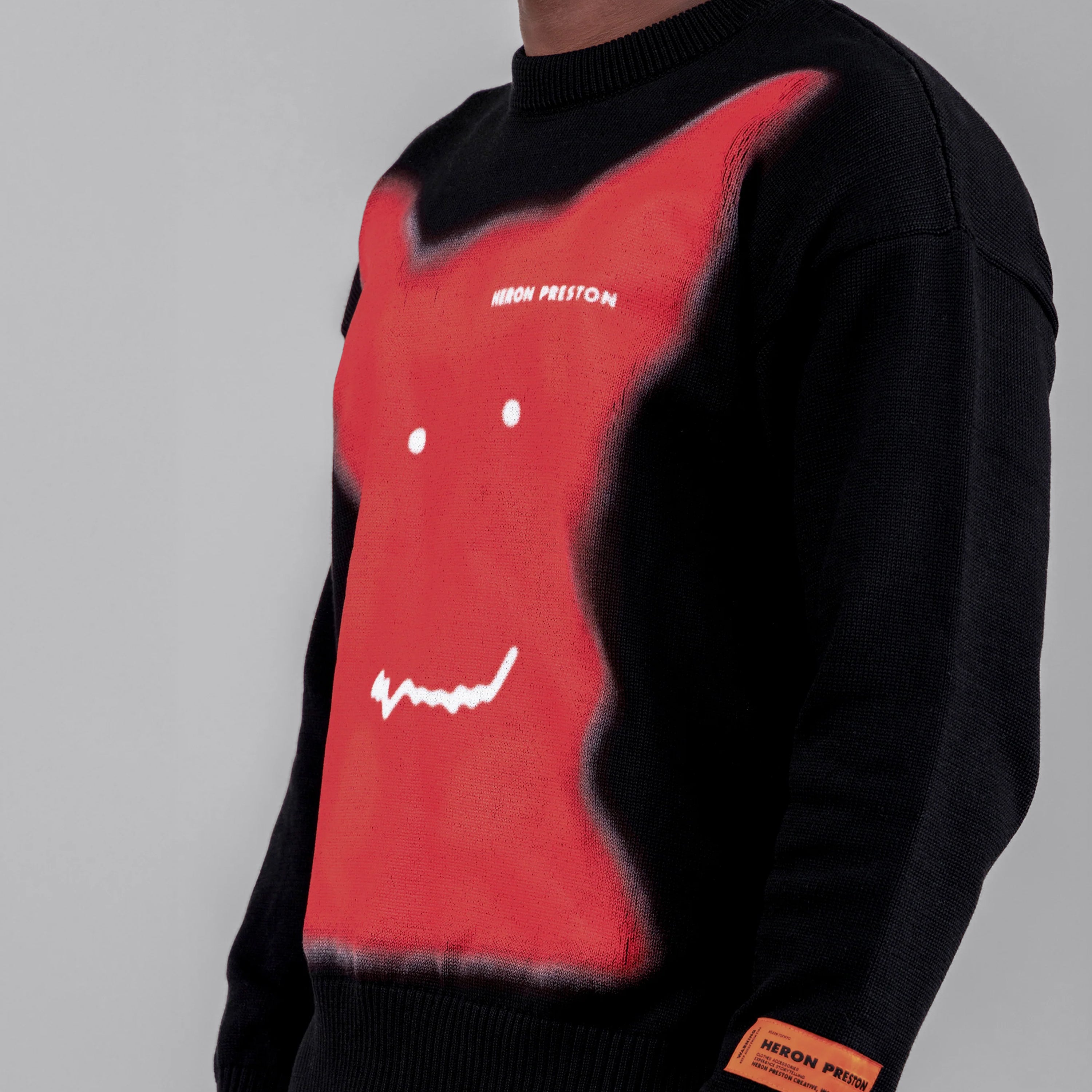 Suéter Negro Heron Preston Beware Of Dog