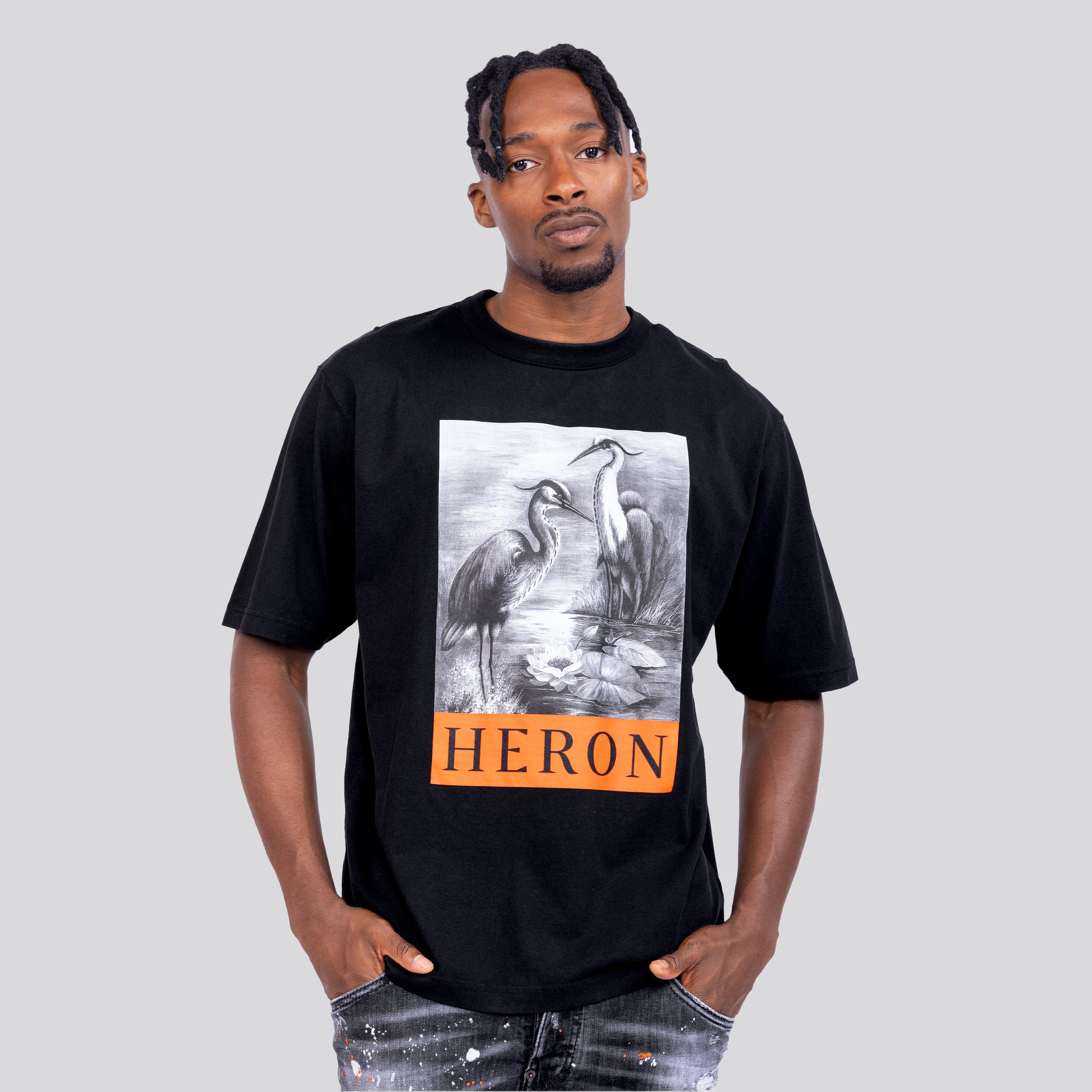Camiseta Negra Heron Preston Nf Censored