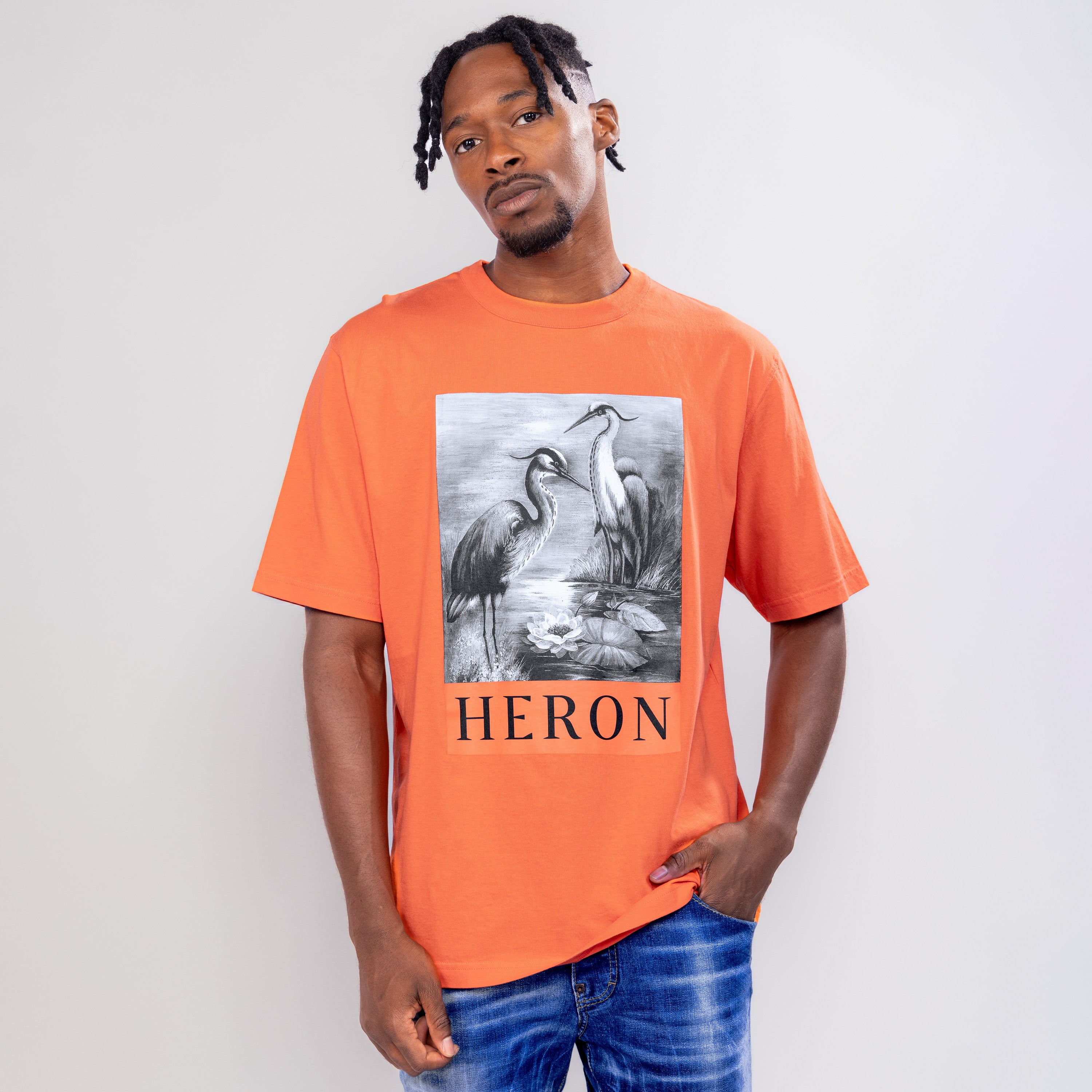 Camiseta Naranjada Heron Preston Nf Censored