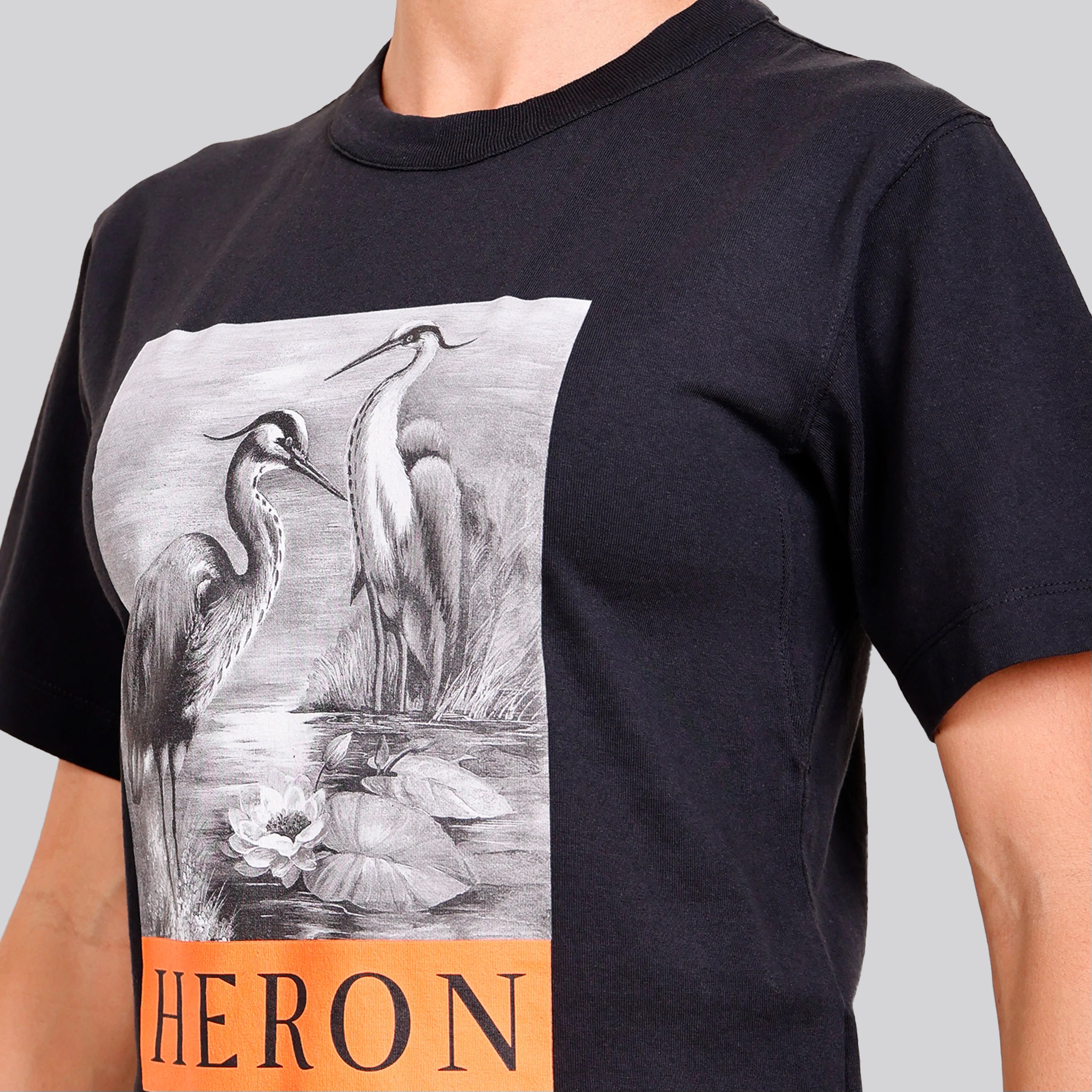 Camiseta Negra Heron Preston NF W