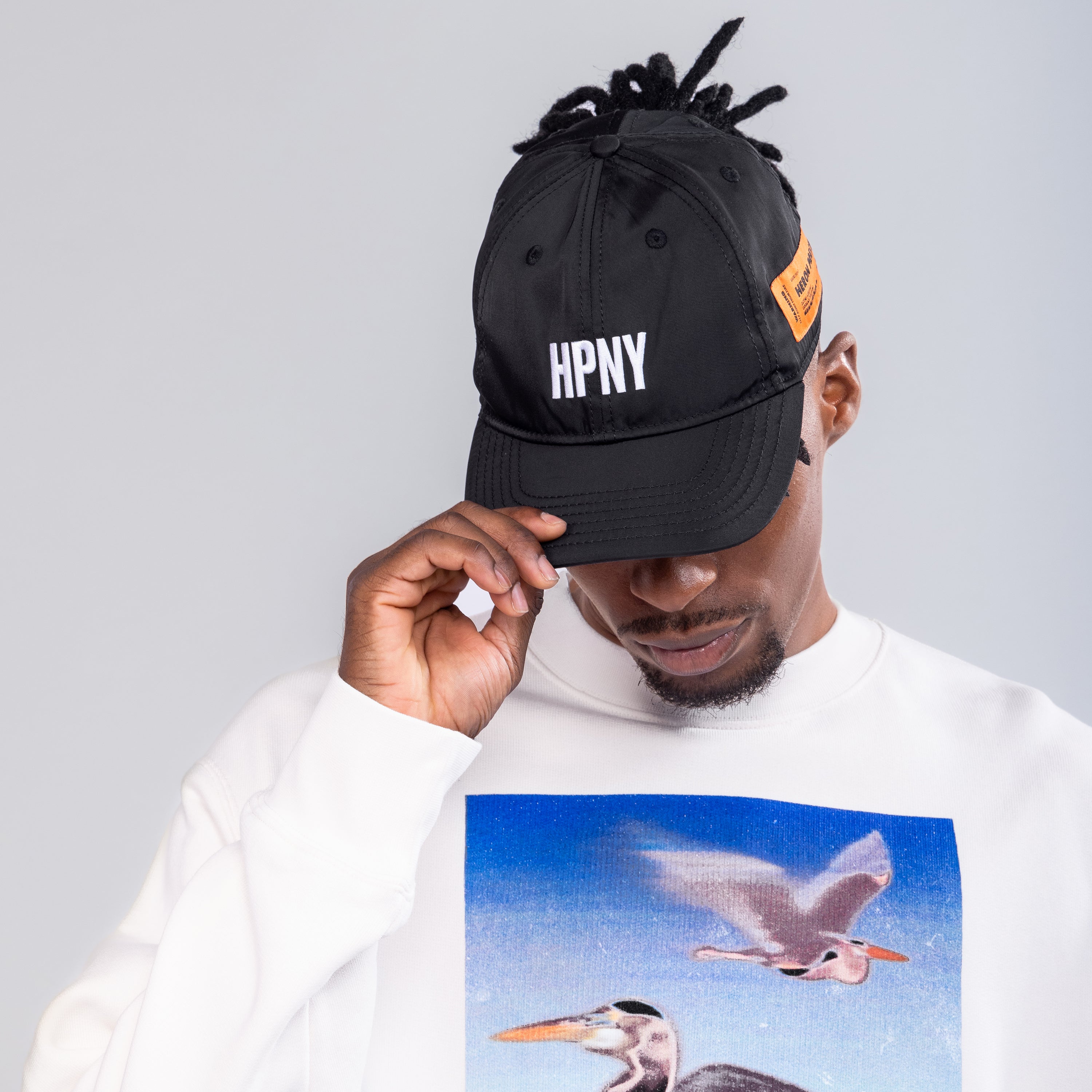 Gorra Negra Heron Preston Nylon