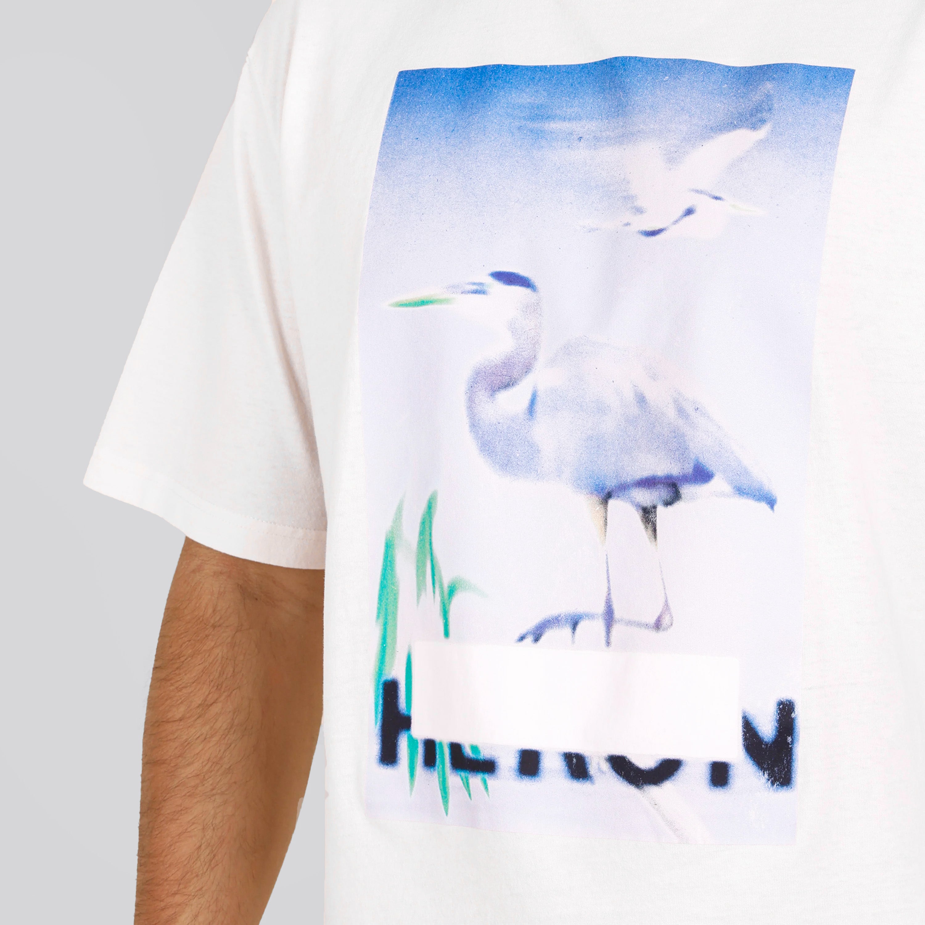 Camiseta Blanca Light Blue Heron Preston NF Censored