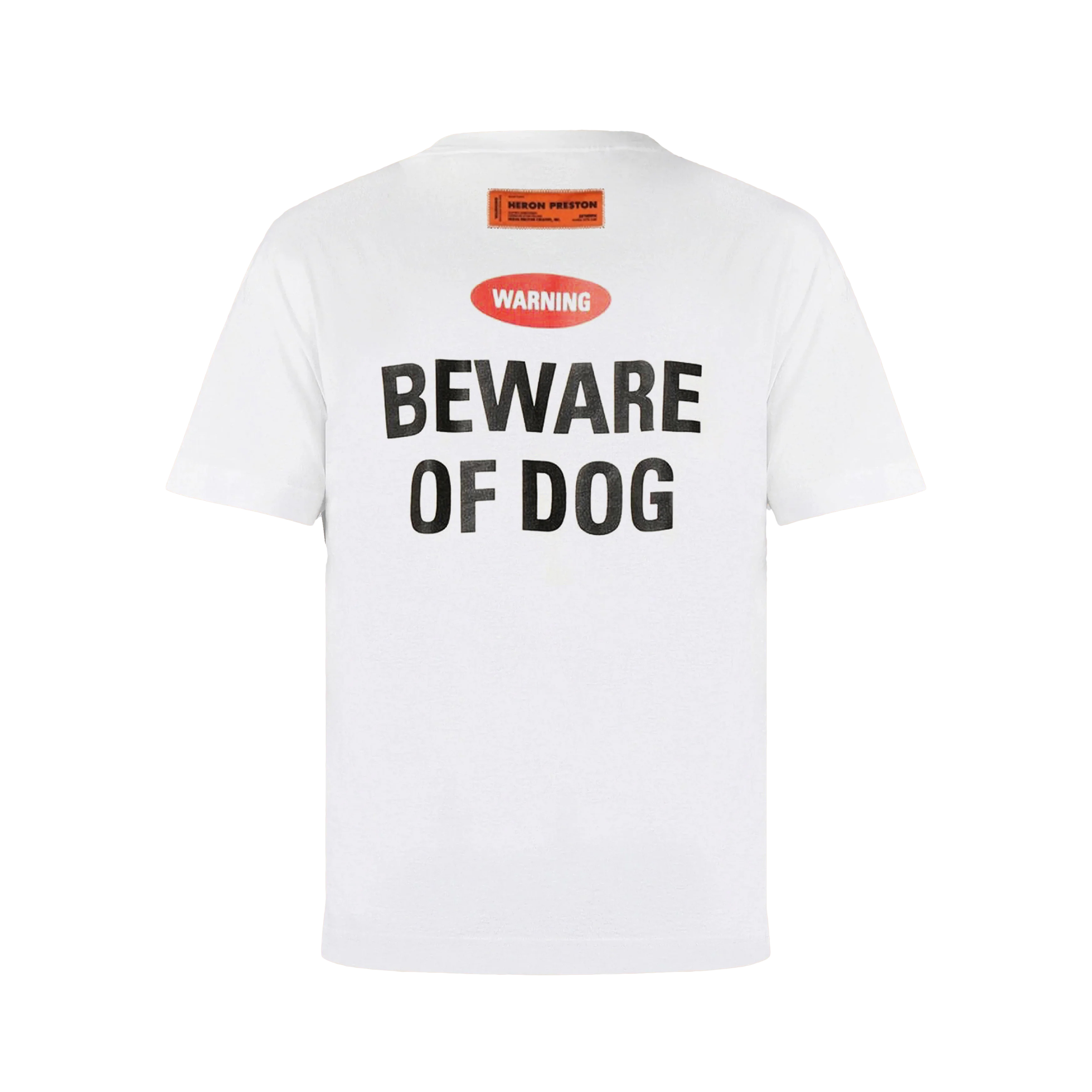 Camiseta Blanca Blue Heron Preston Beware Of Dog