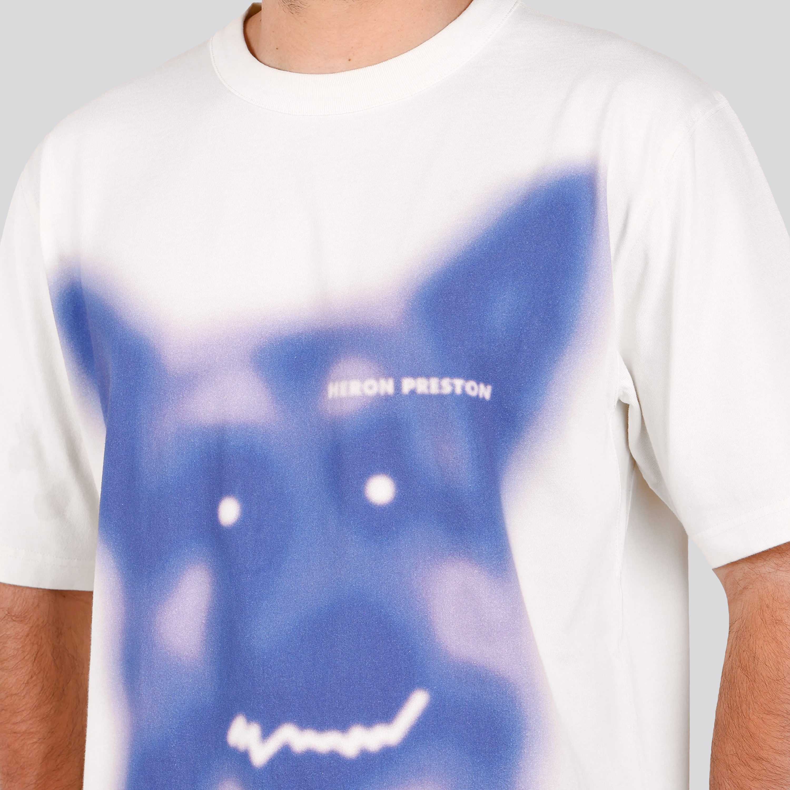 Camiseta Blanca Blue Heron Preston Beware Of Dog