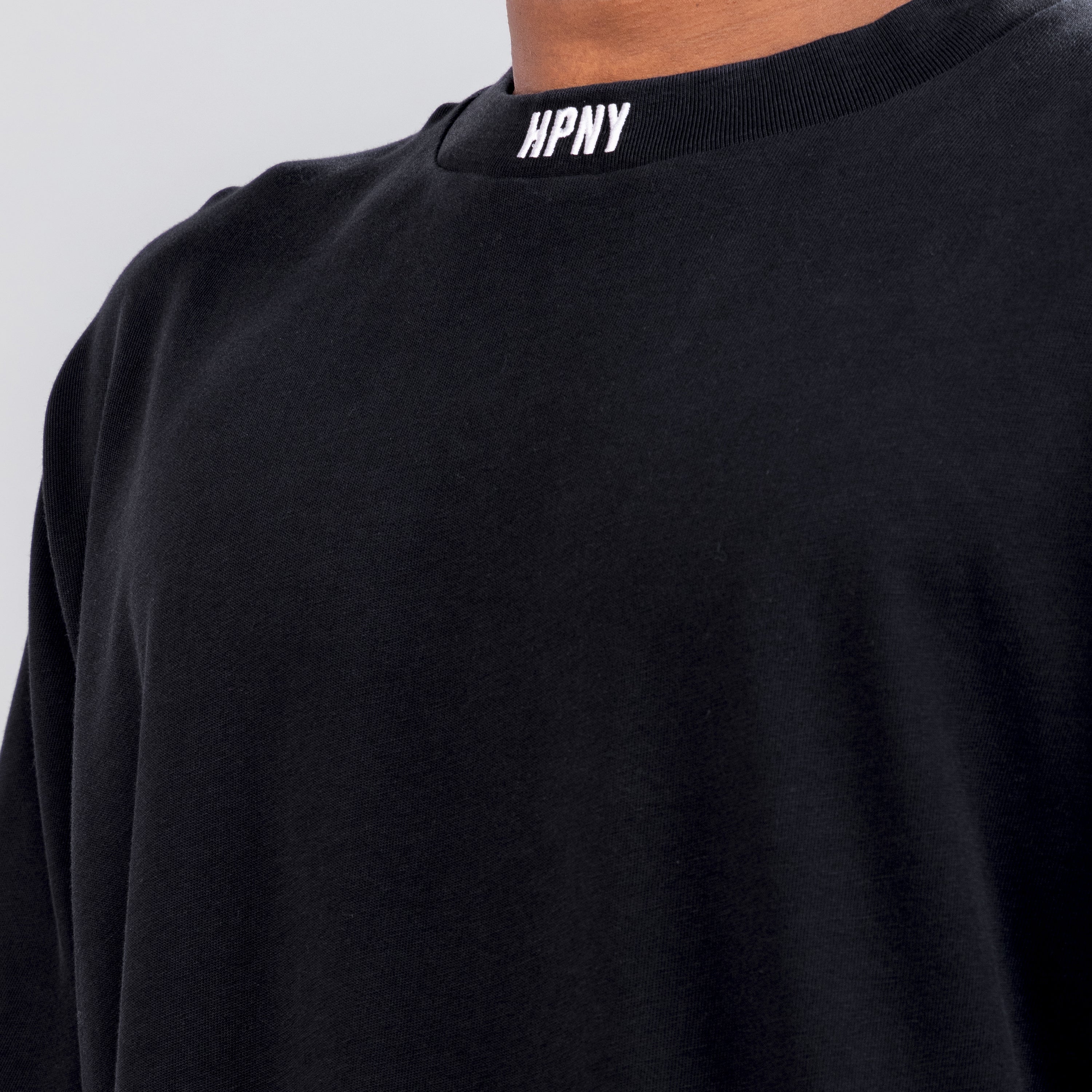 Camiseta Negra Heron Preston HPNY Neck