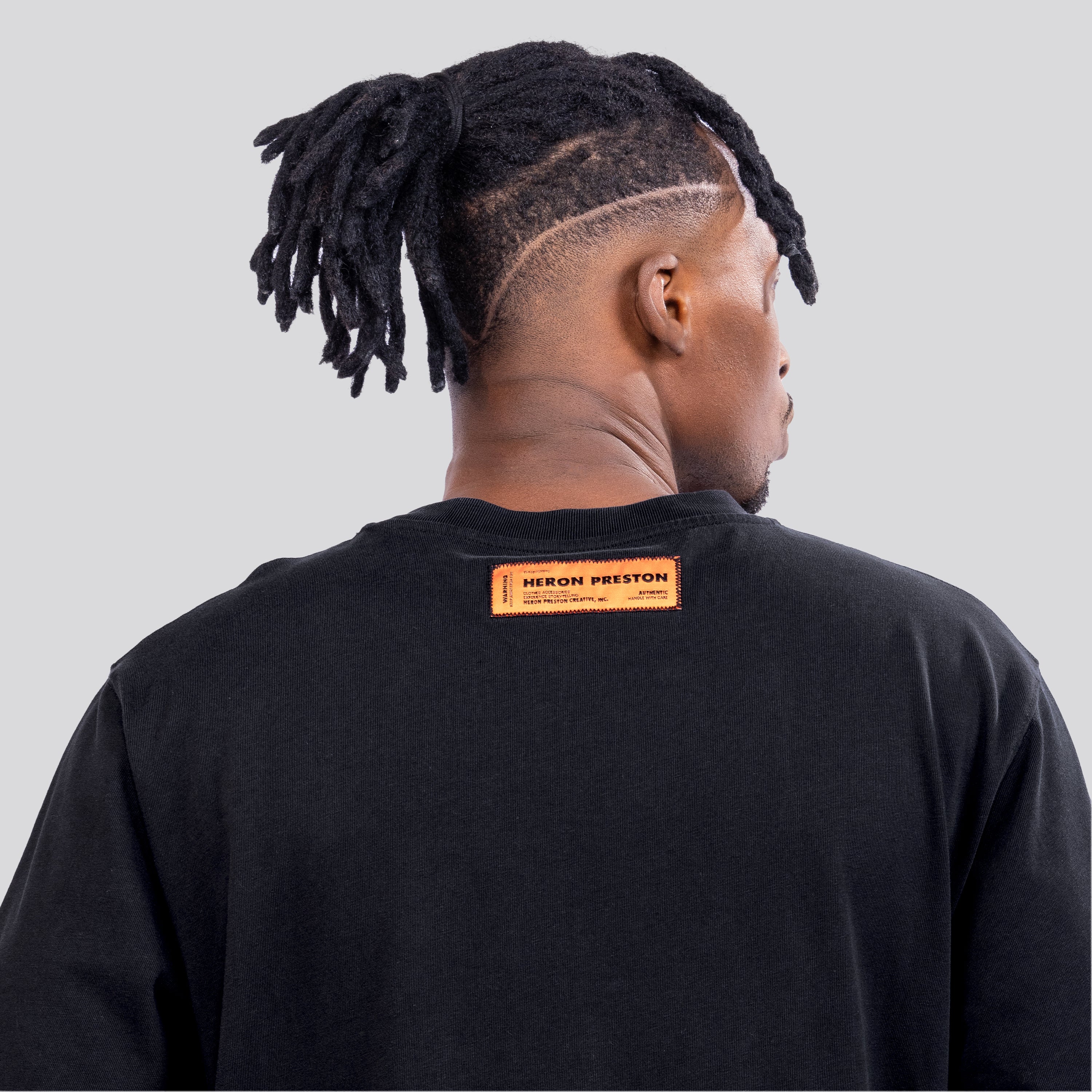 Camiseta Negra Heron Preston HPNY Neck