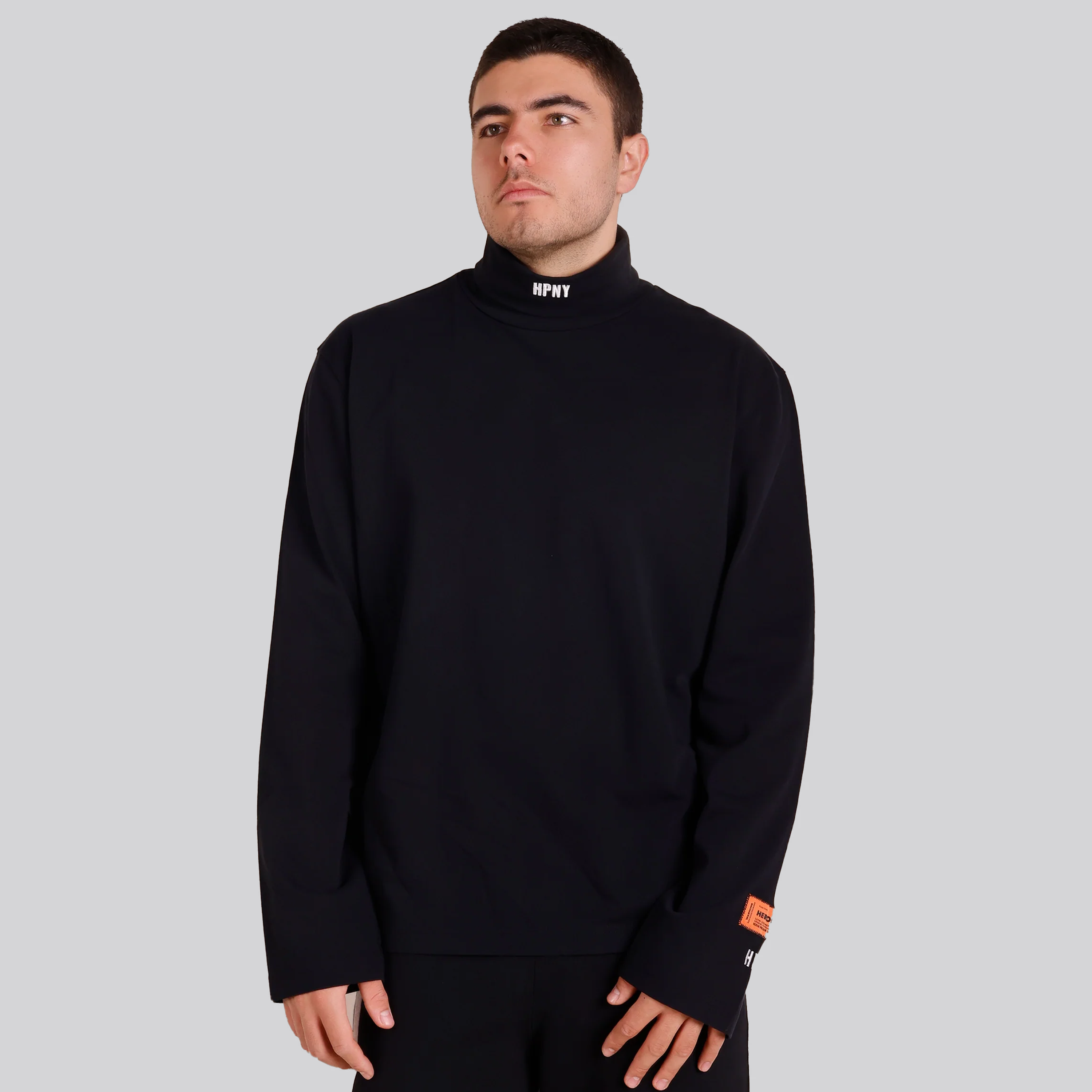 Suéter Negro Heron Preston HPNY Turtle Neck