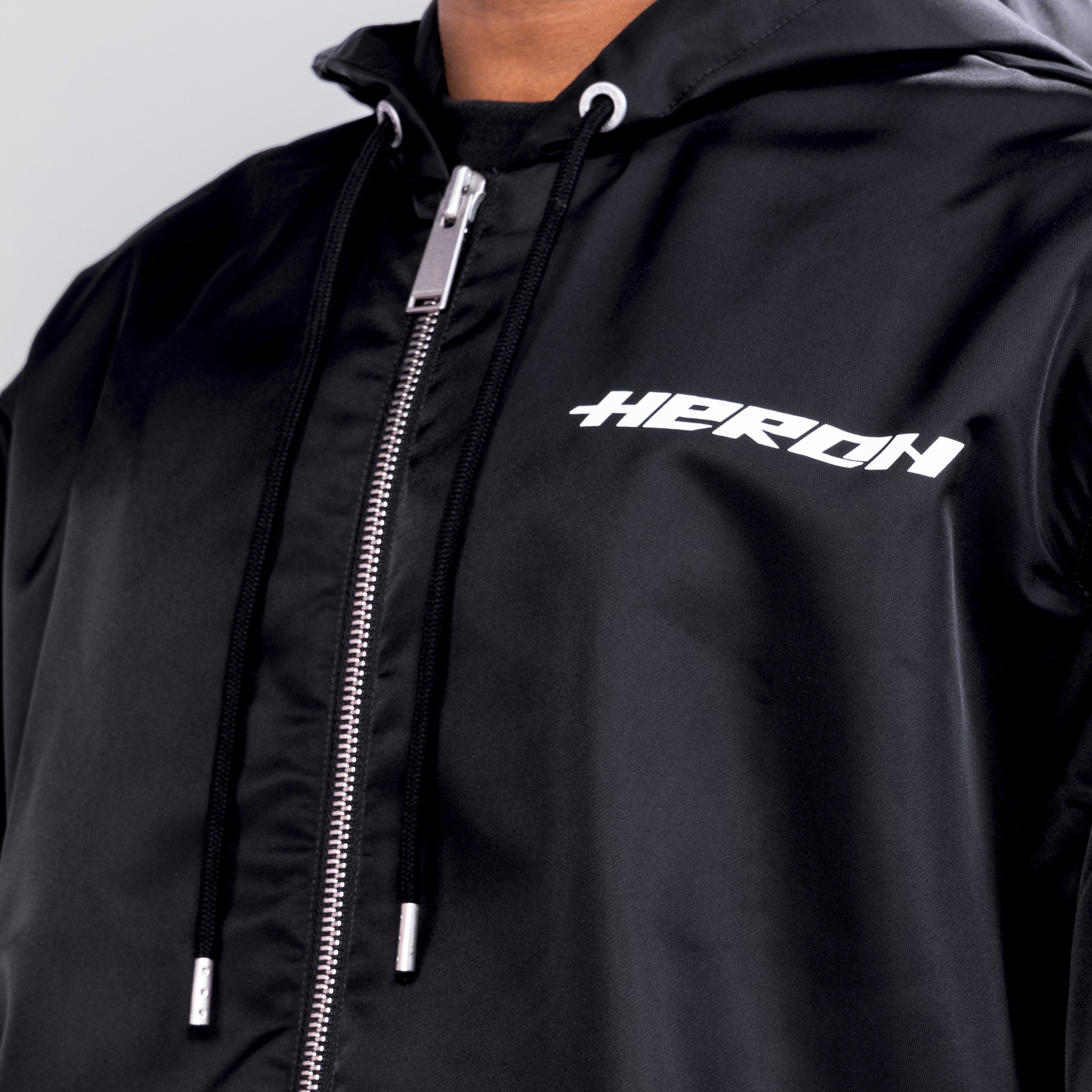 Chaqueta Negra Heron Preston Ex-Ray Hp Nylon