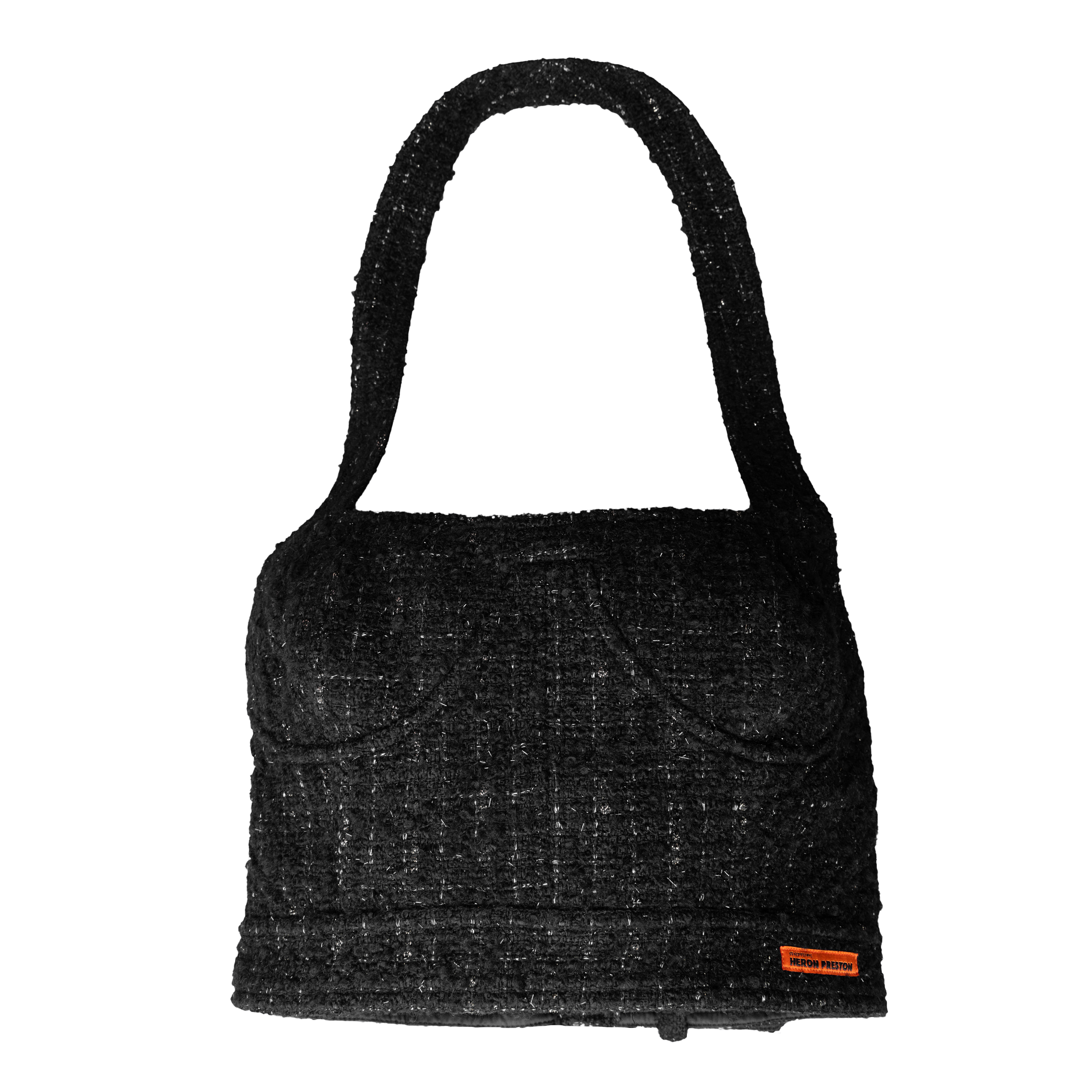 Top Negro Heron Preston Tweed Corset