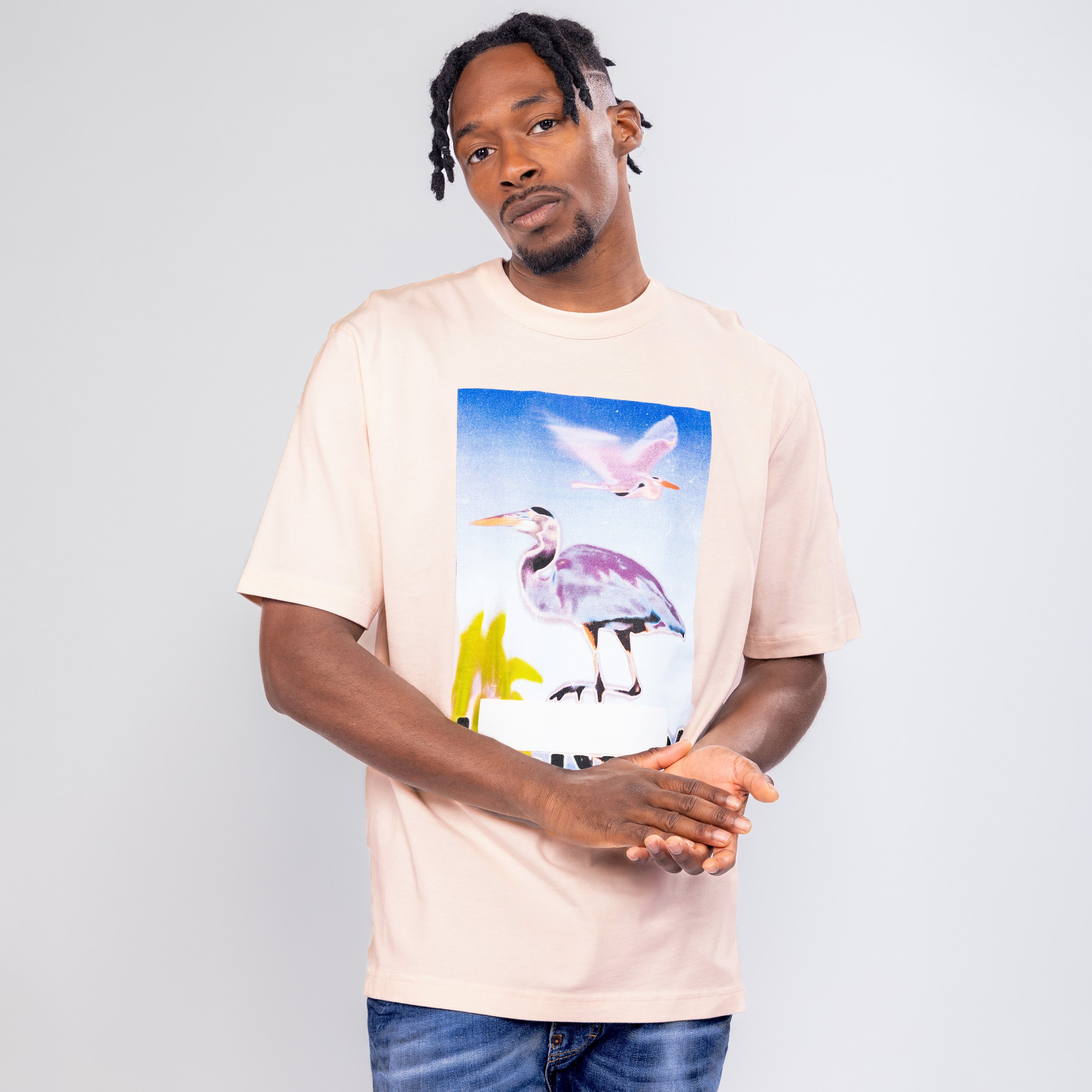 Camiseta Rosé Heron Preston Censored