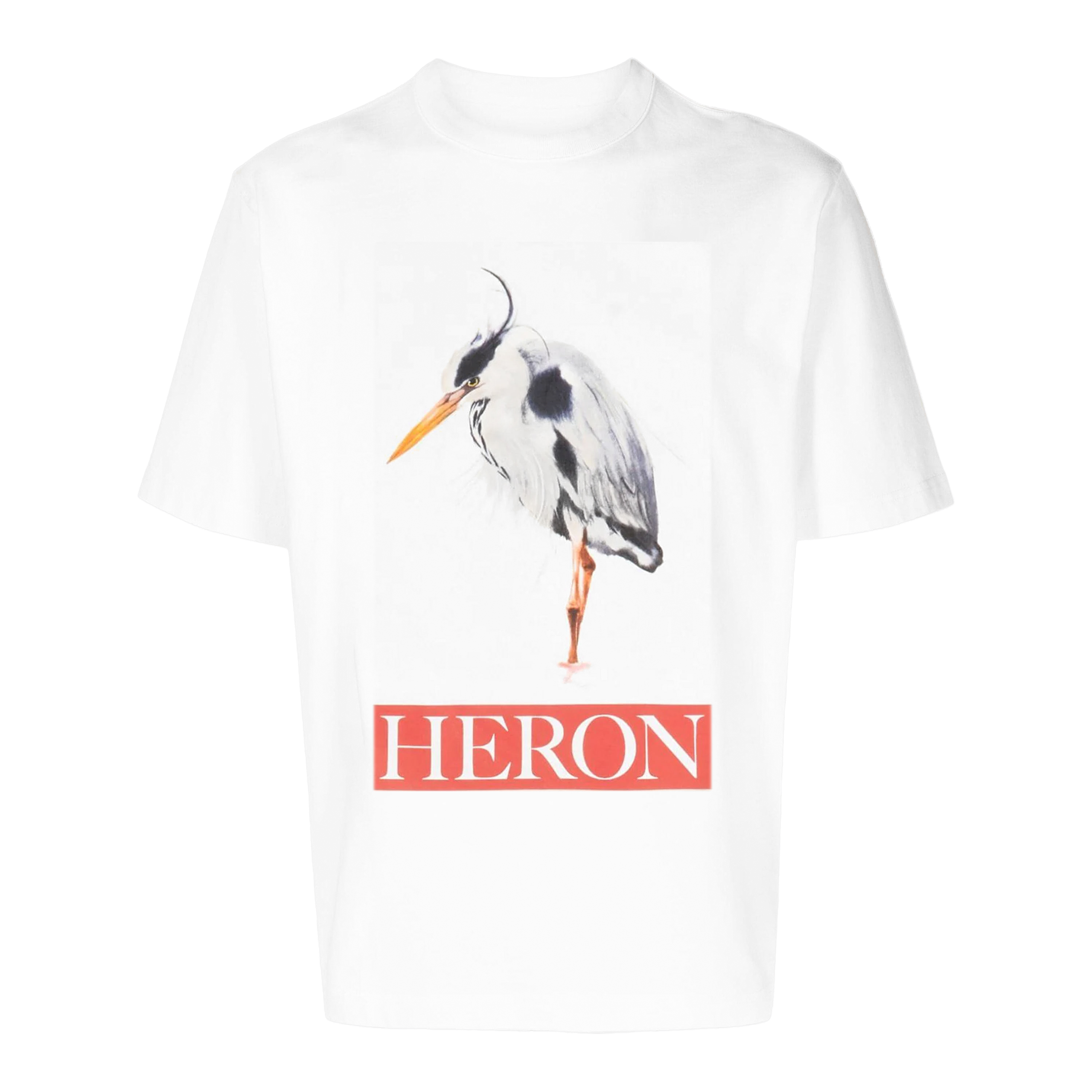 Camiseta Blanca Heron Preston Rojo Bird