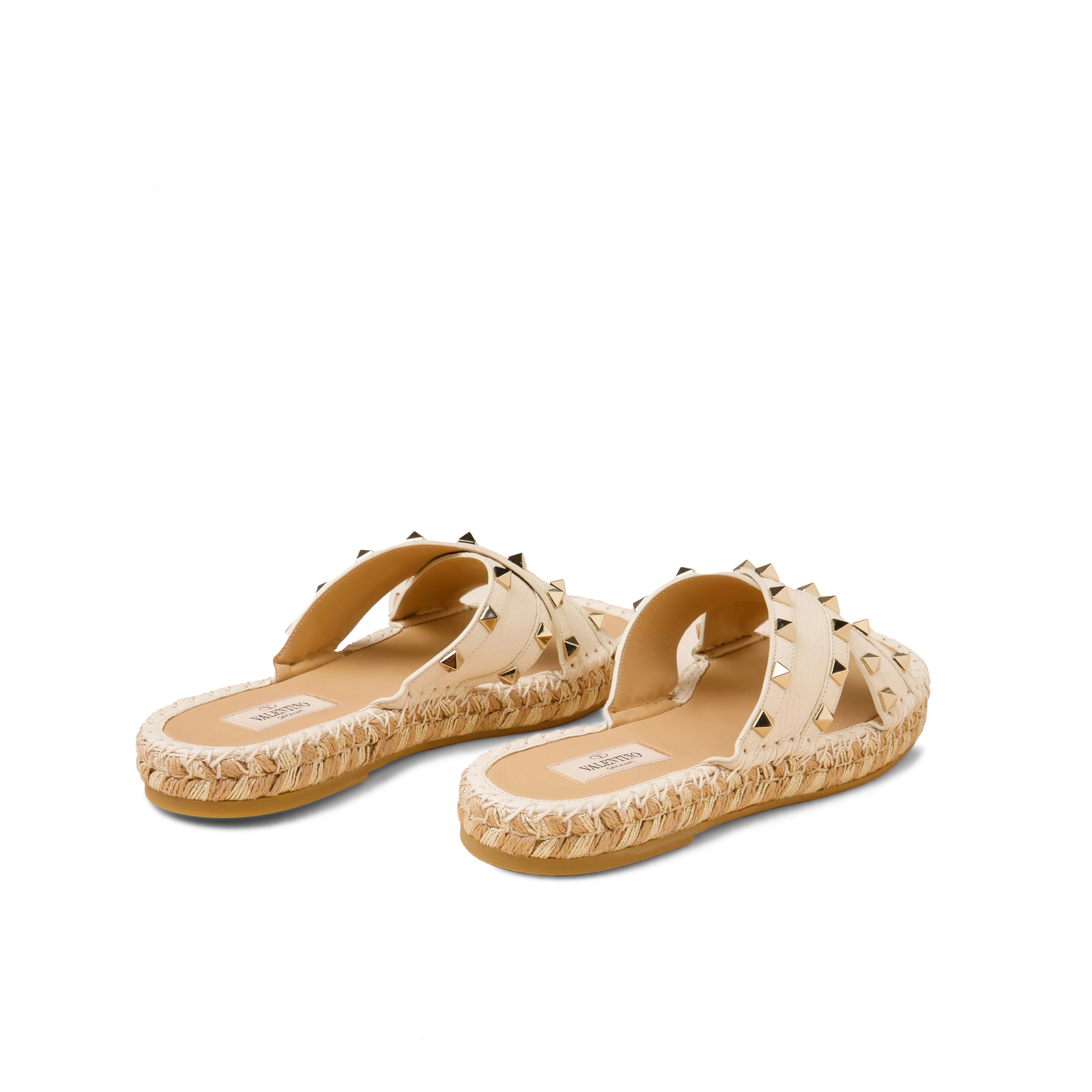 Sandalias Marfil Claro Alpargatas Valentino