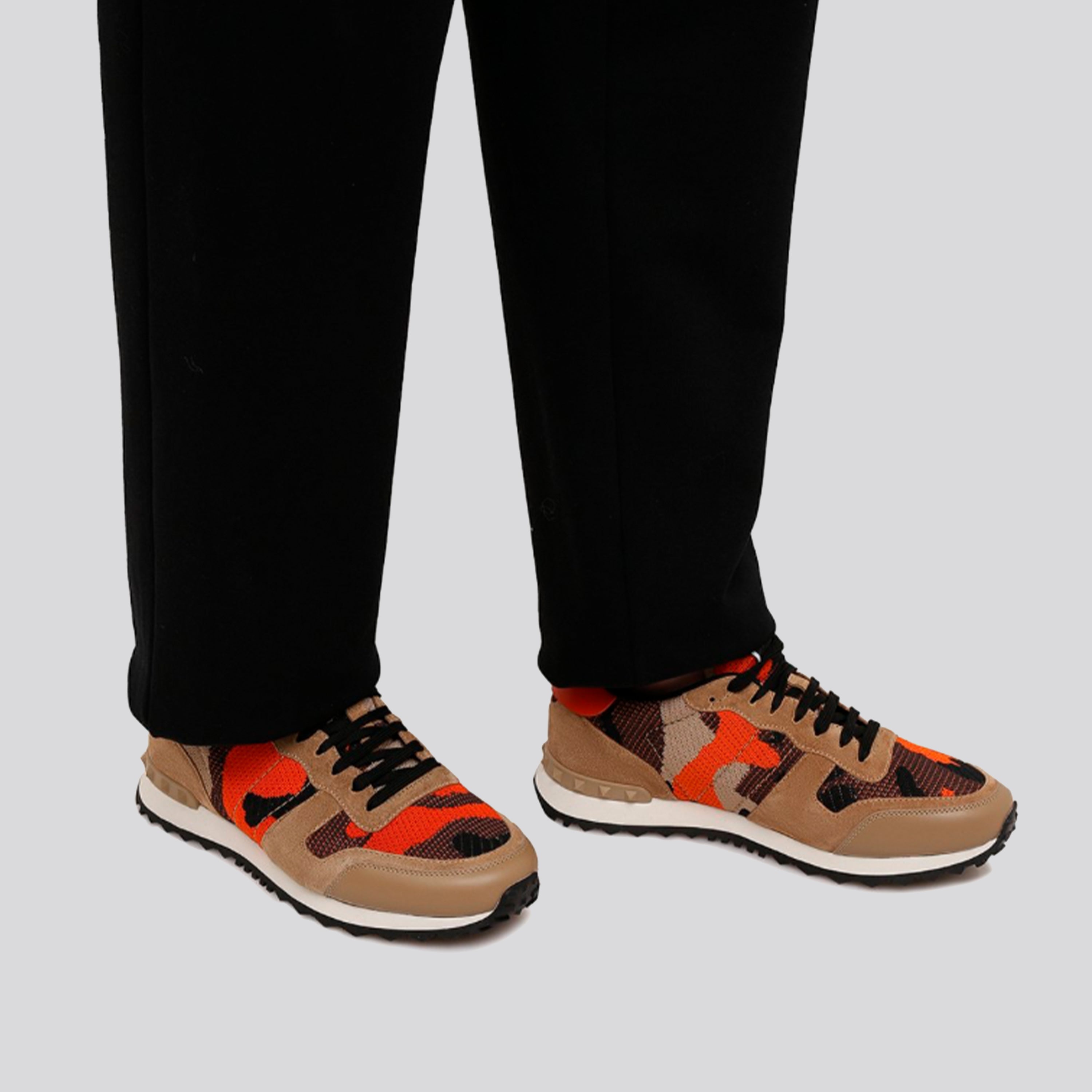 Sneakers Beige Valentino Rockrunner