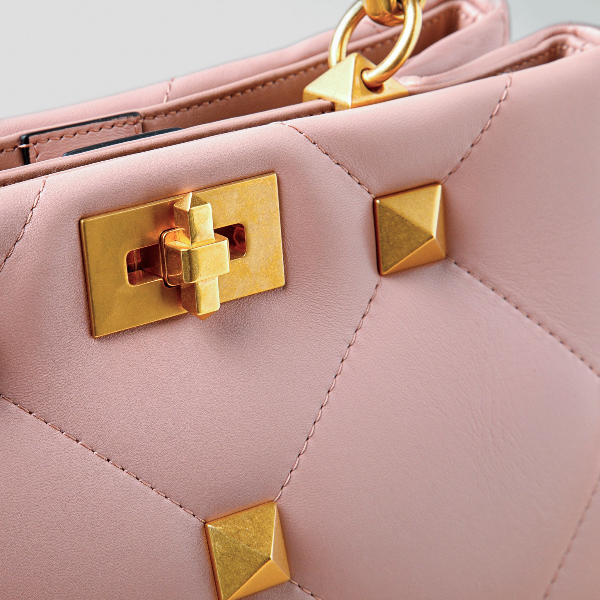 Bolso Rose Cannelle Valentino Roman Stud