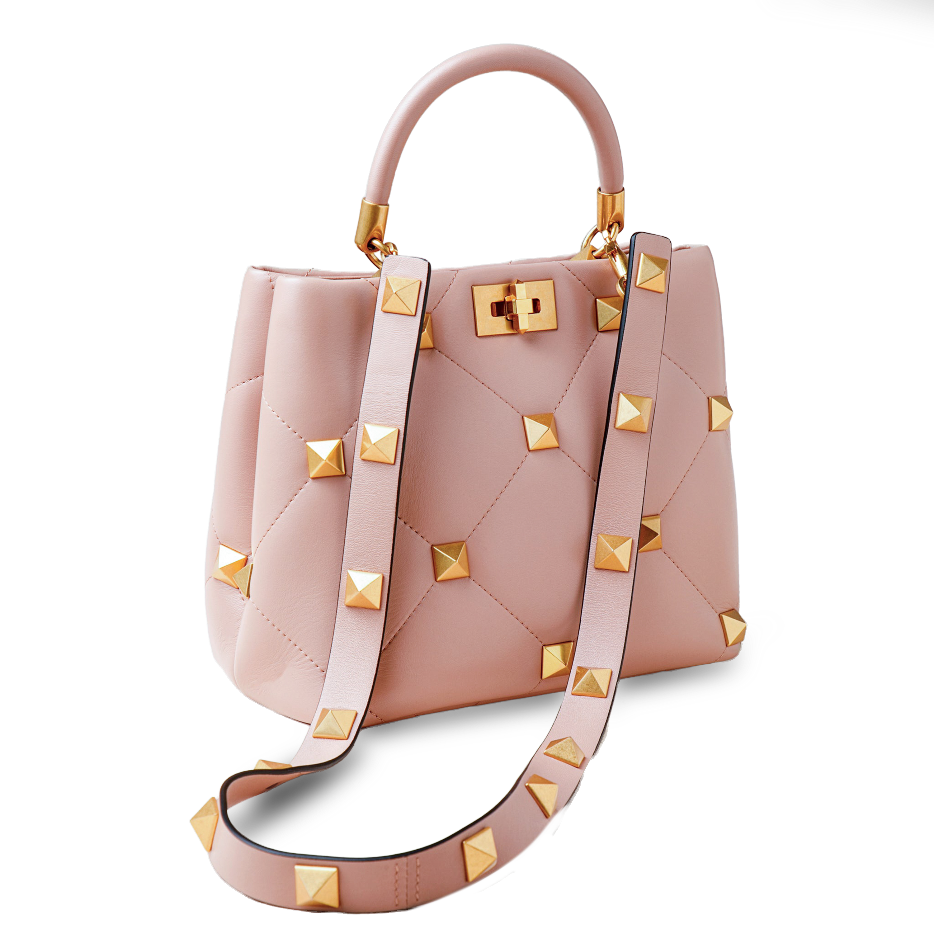 Bolso Rose Cannelle Valentino Roman Stud