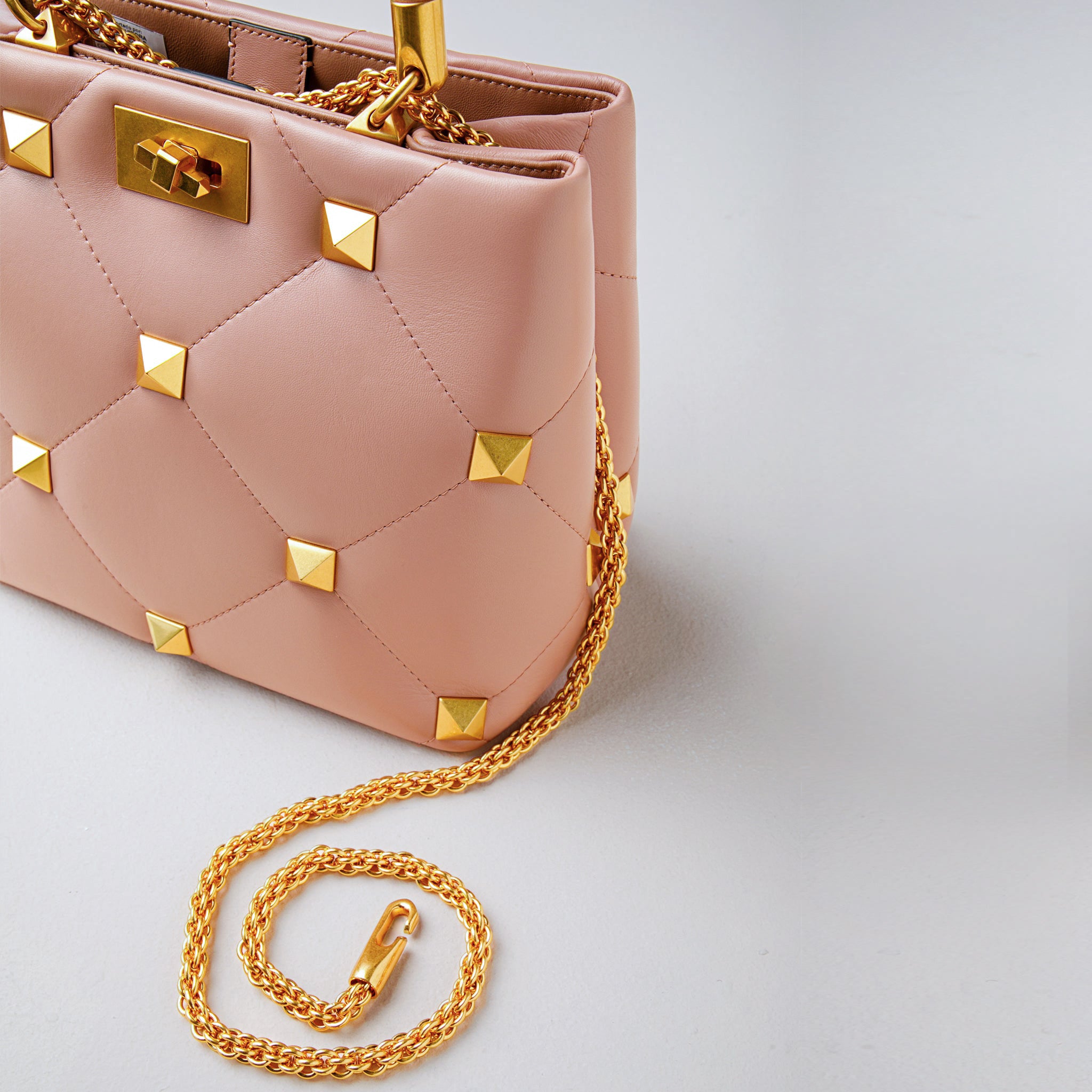 Bolso Rose Cannelle Valentino Roman Stud