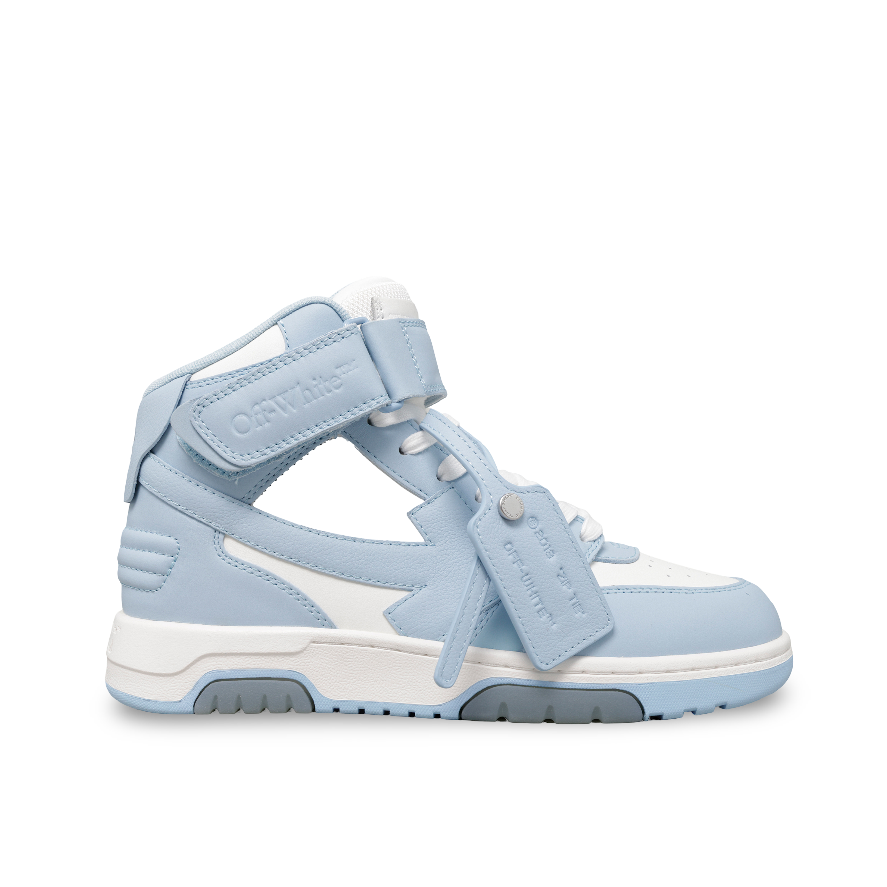 Sneakers Celeste Off-White "OOO" Mid Top