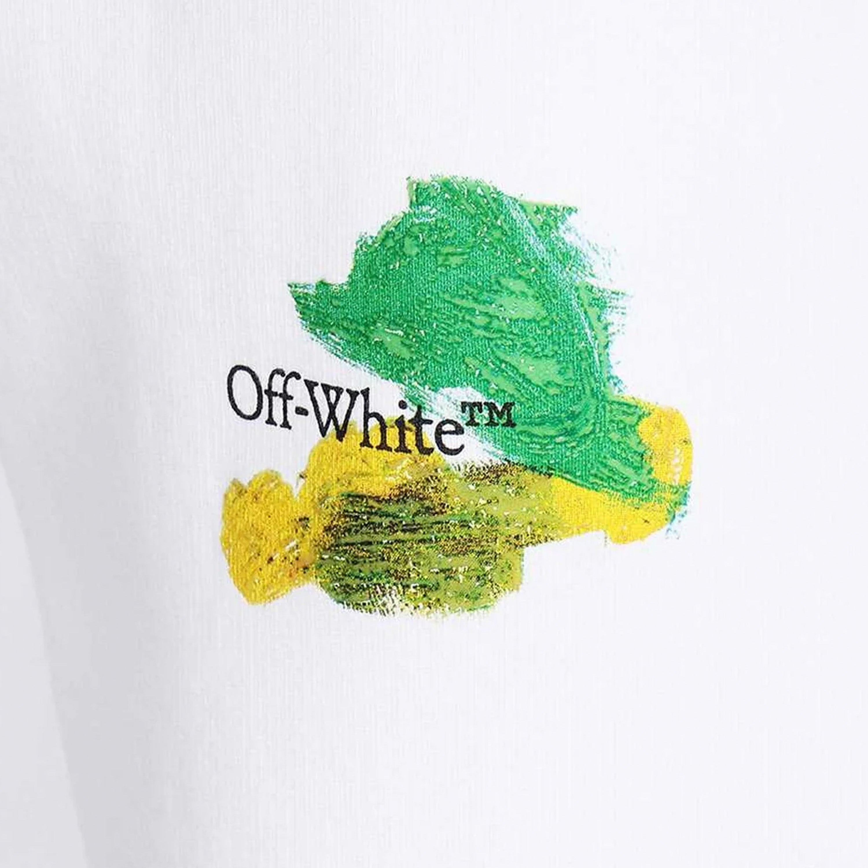 Sudadera Blanca Off-White Brush Arrow