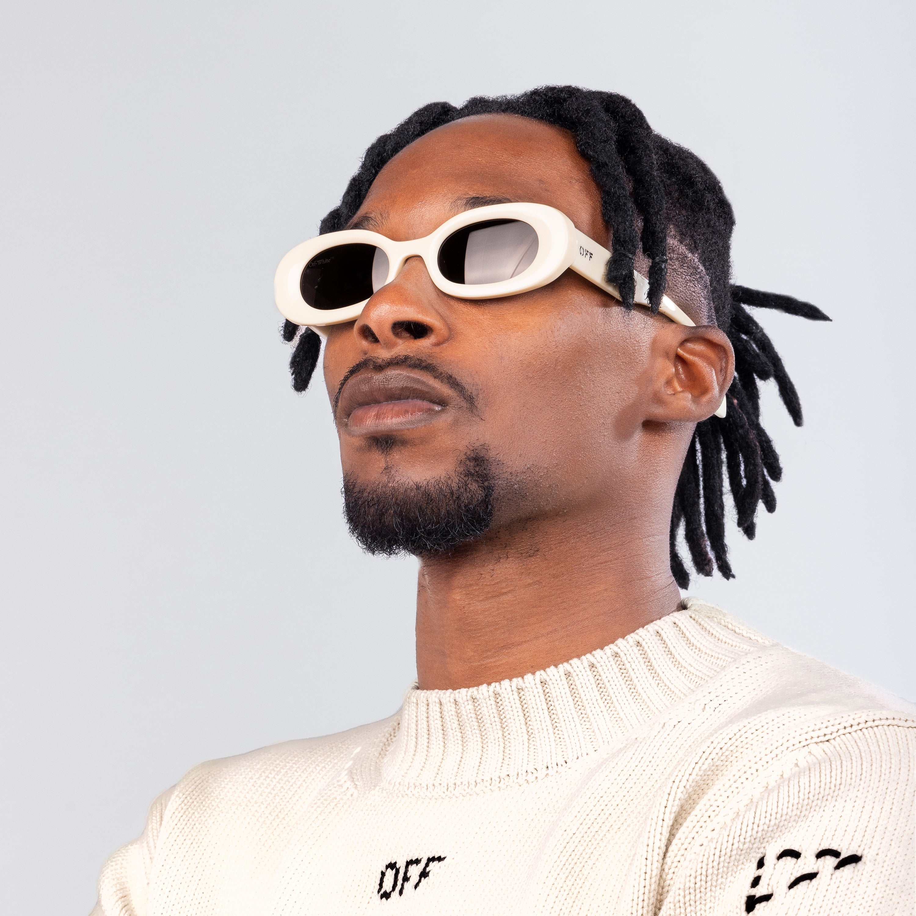 Gafas Blancas Off-White Amalfi Gris Oscuro