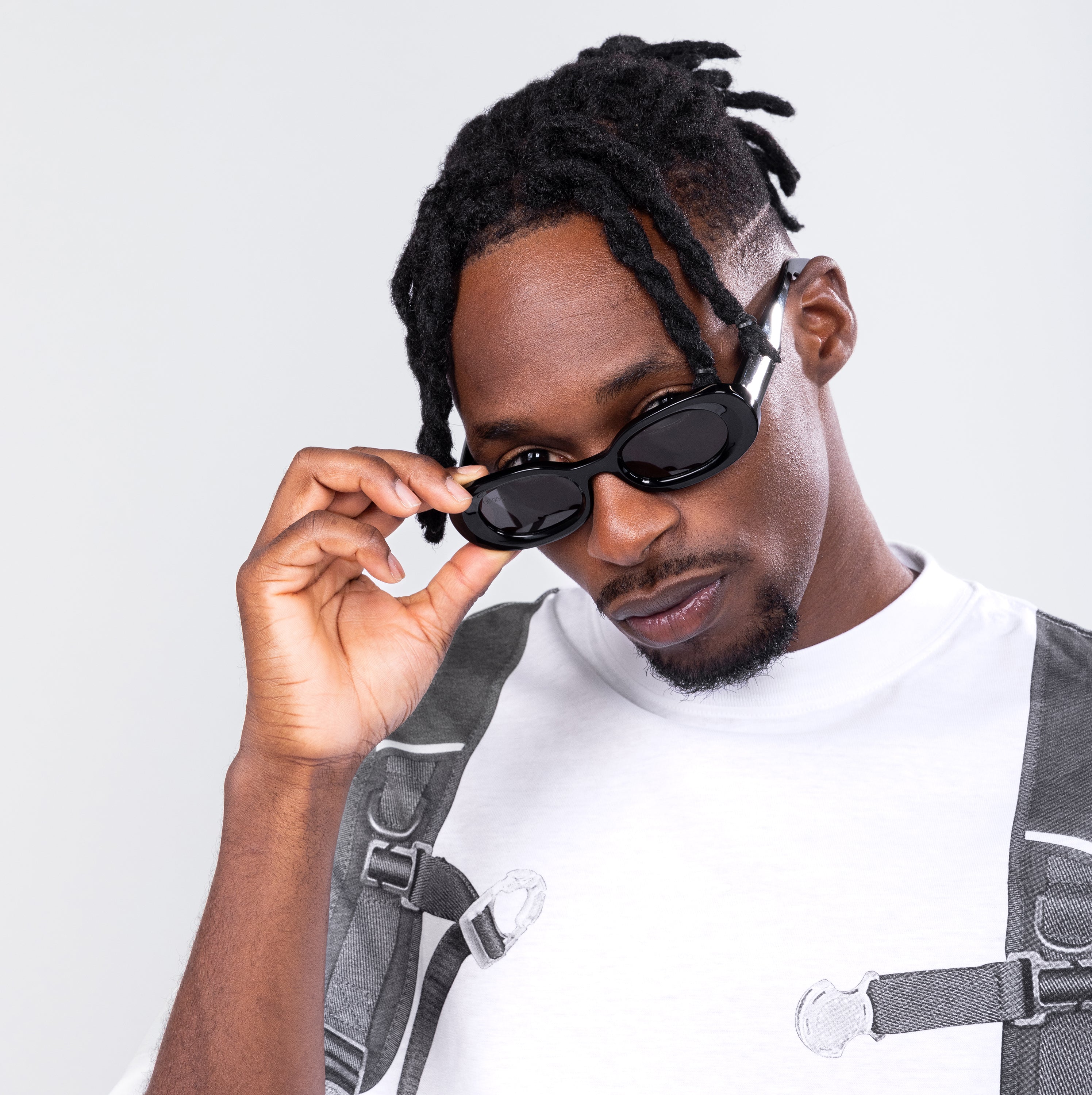 Gafas Negras Off-White Amalfi Gris Oscuro