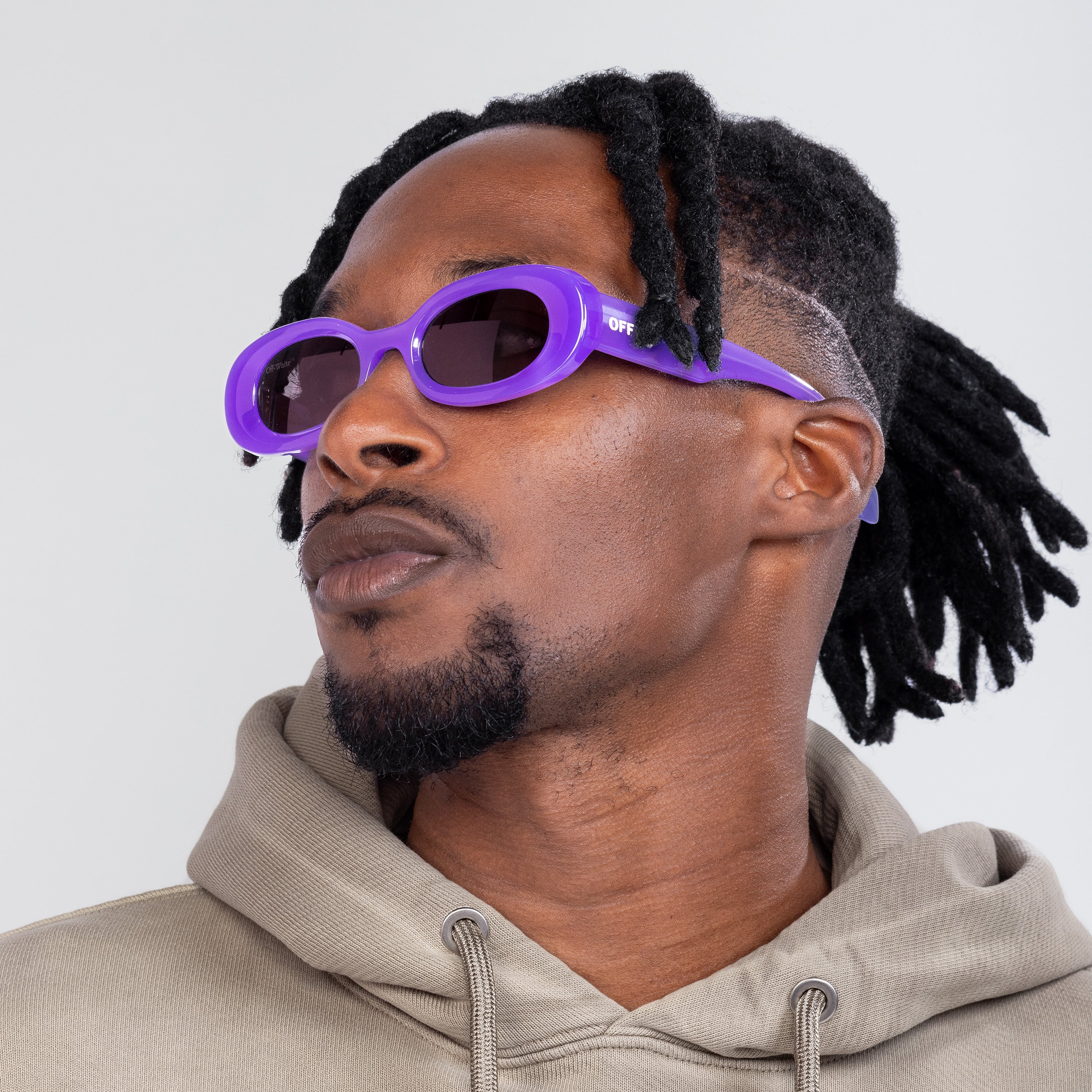 Gafas Moradas Off-White Amalfi Gris Oscuro
